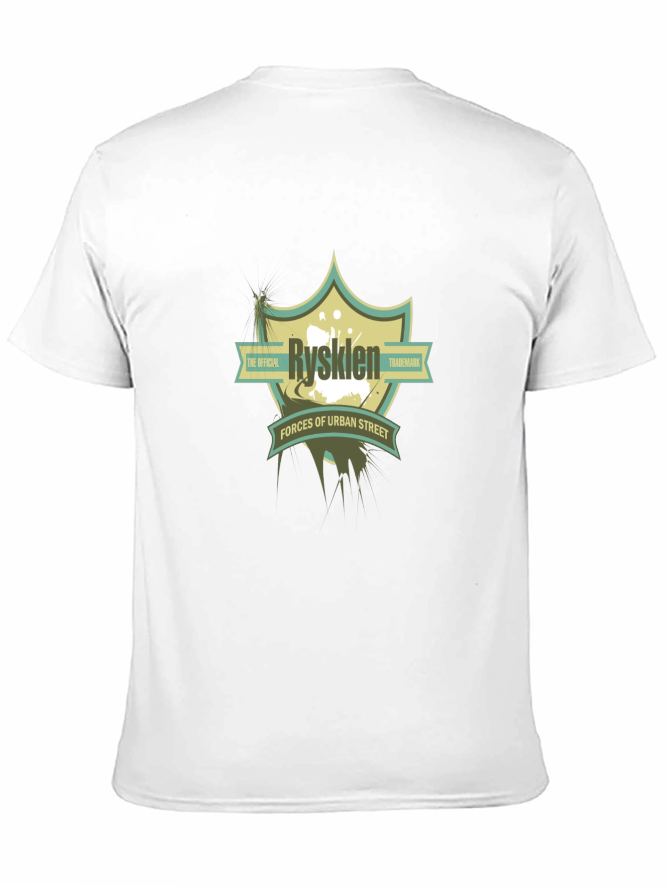 Rysklen Urban Street Graphic Black T-Shirt