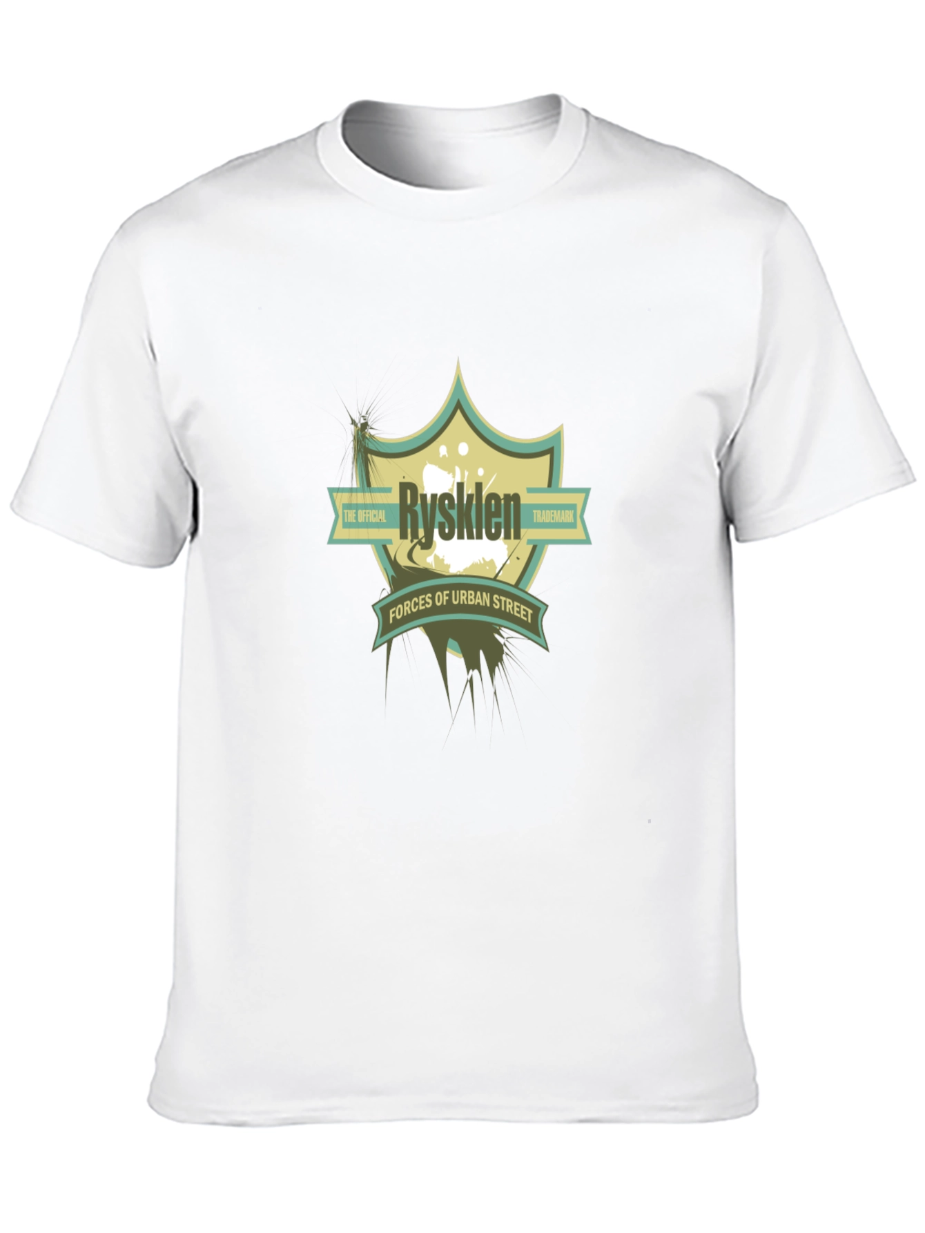 Rysklen Urban Street Graphic Black T-Shirt