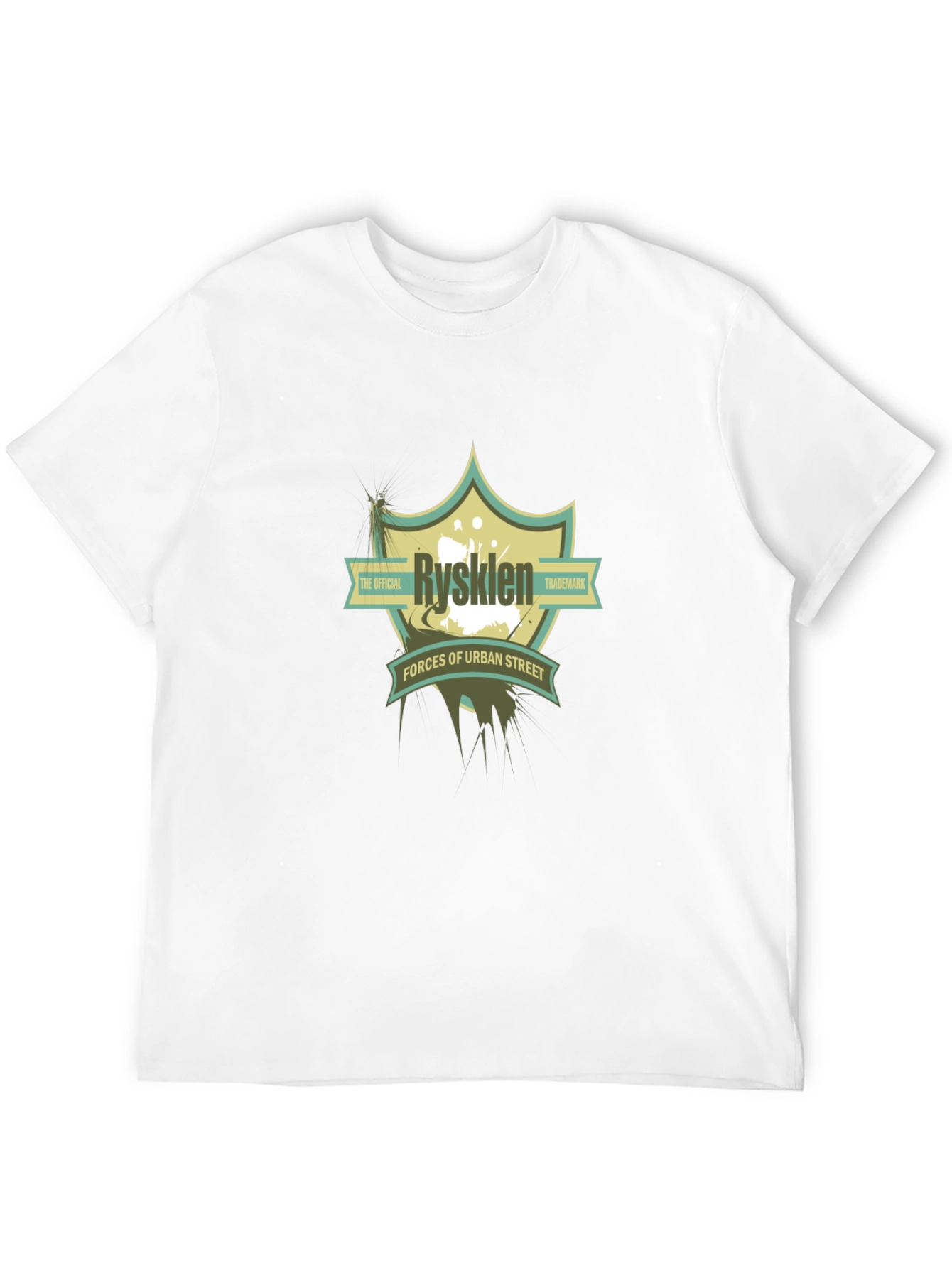 Rysklen Urban Street Graphic Black T-Shirt