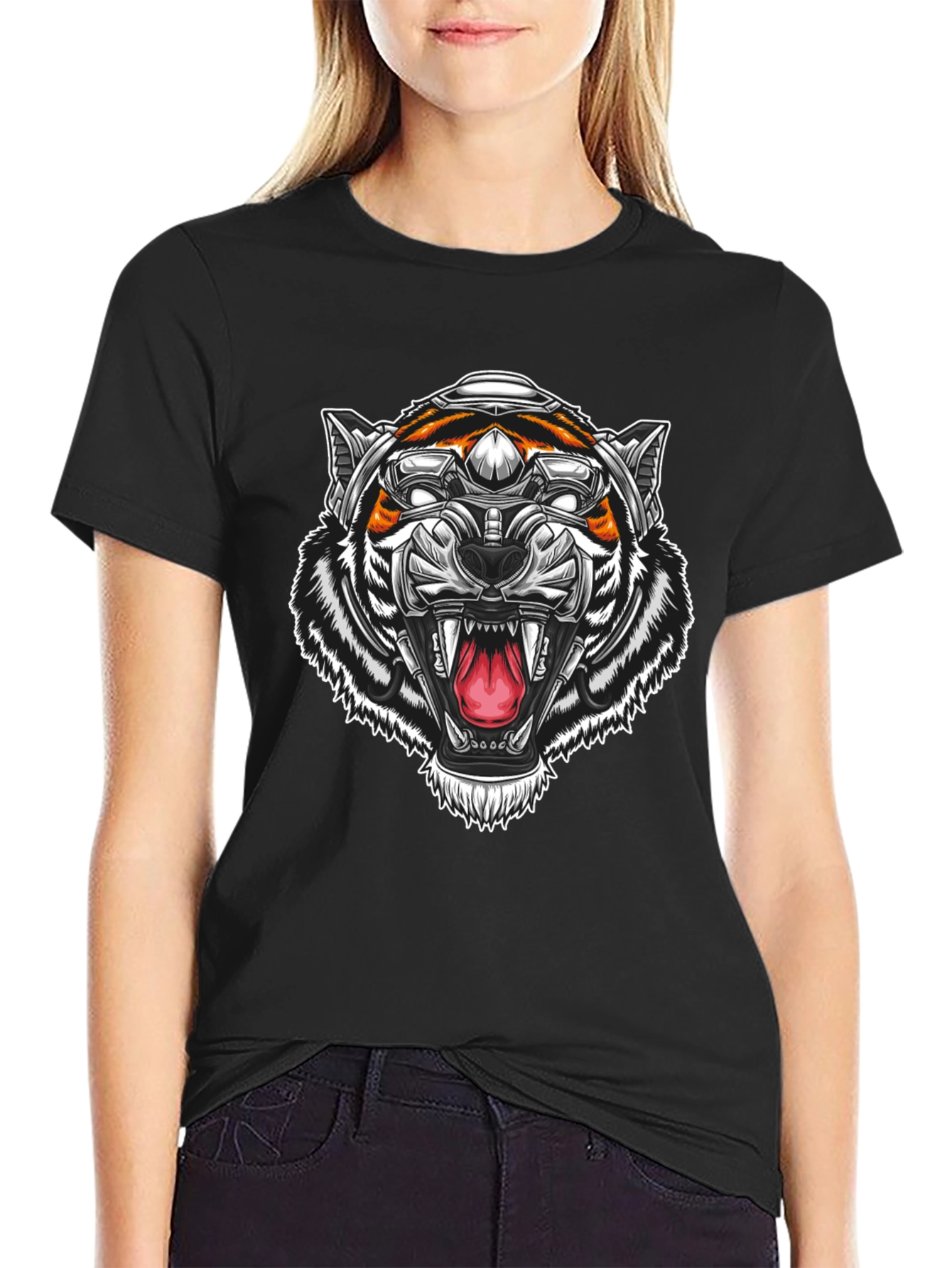 Cyber Tiger Graphic T-Shirt