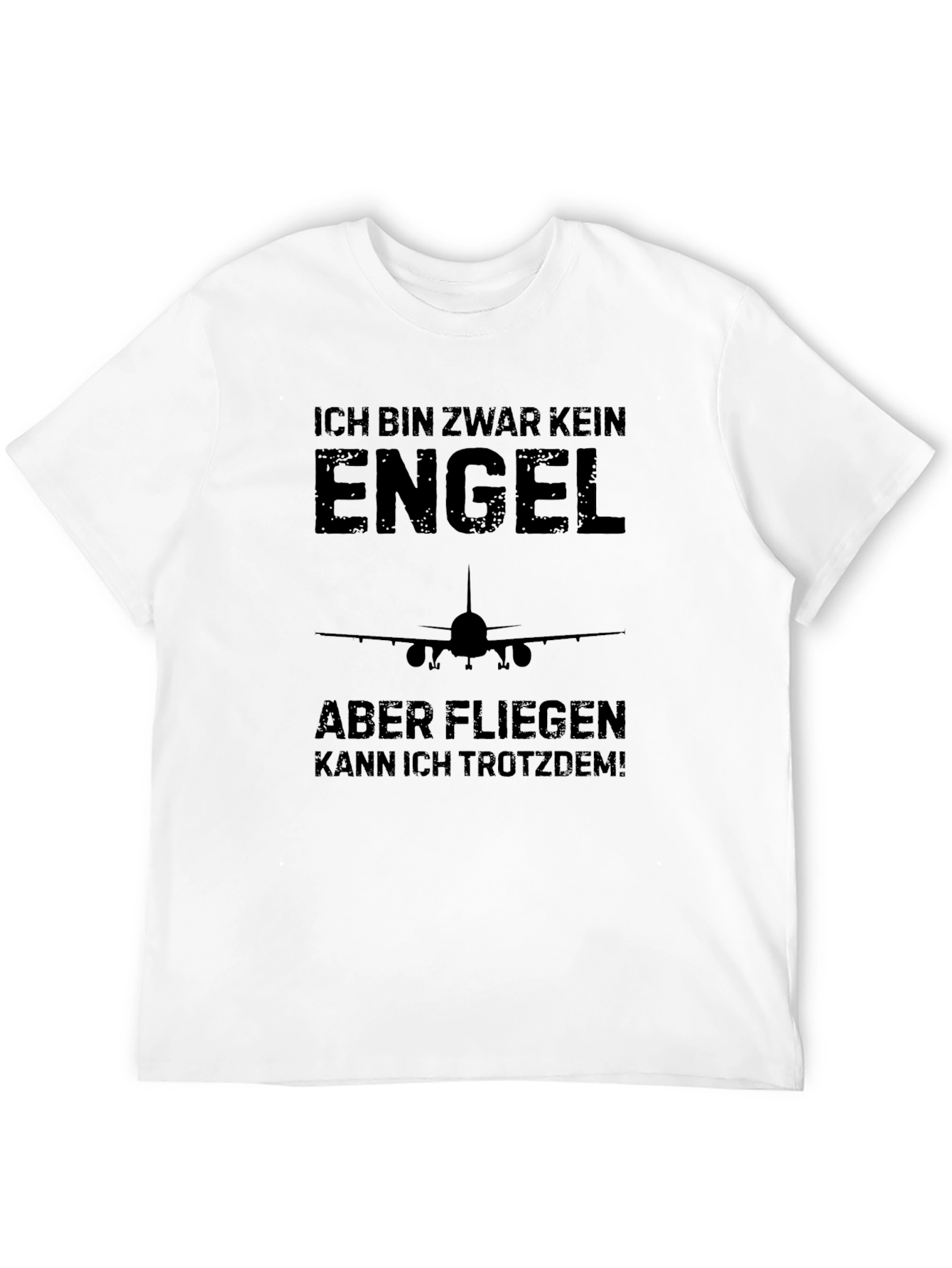 Ich Bin Zwar Kein Engel T-Shirt Funny Pilot Tee