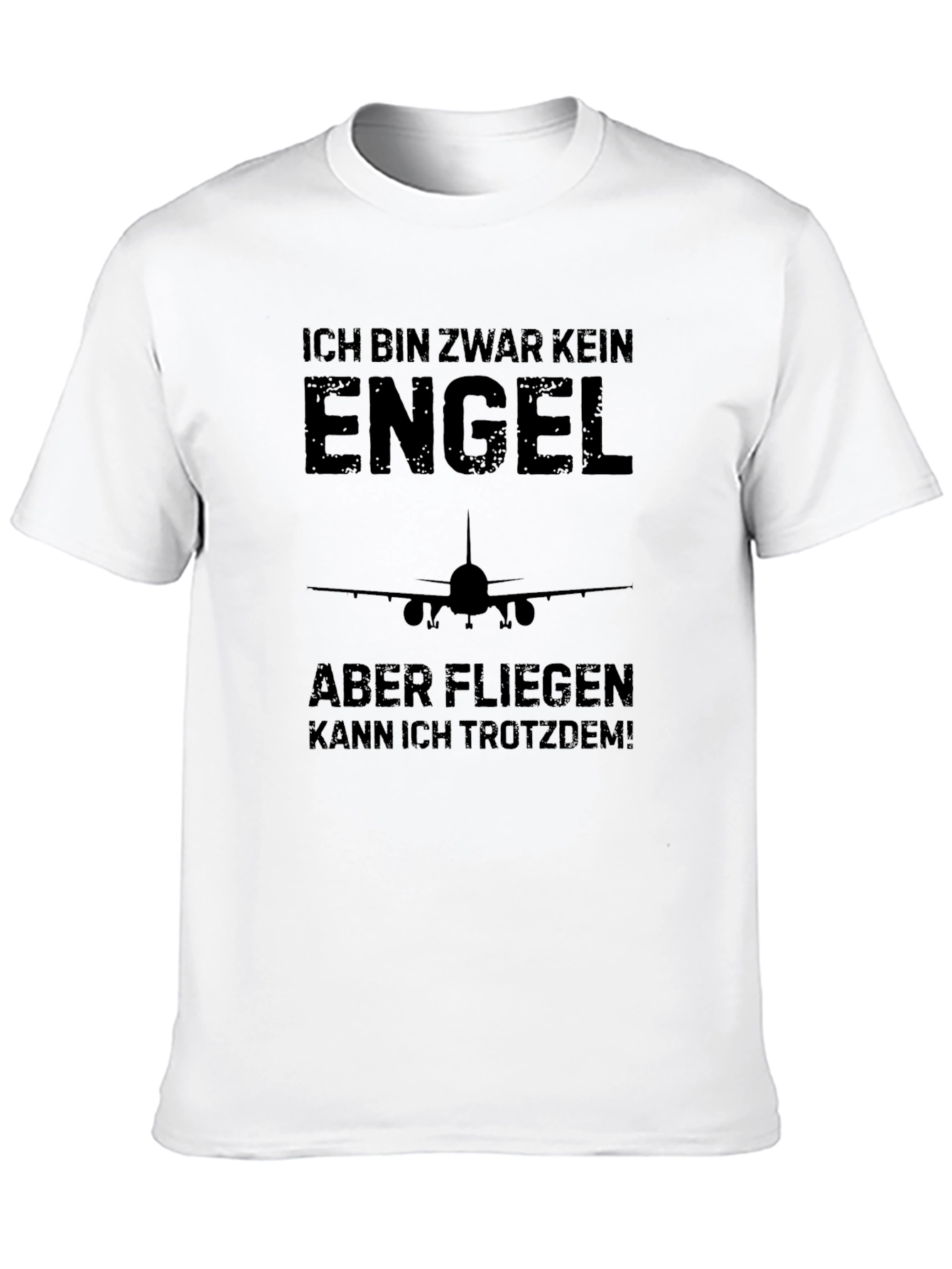 Ich Bin Zwar Kein Engel T-Shirt Funny Pilot Tee