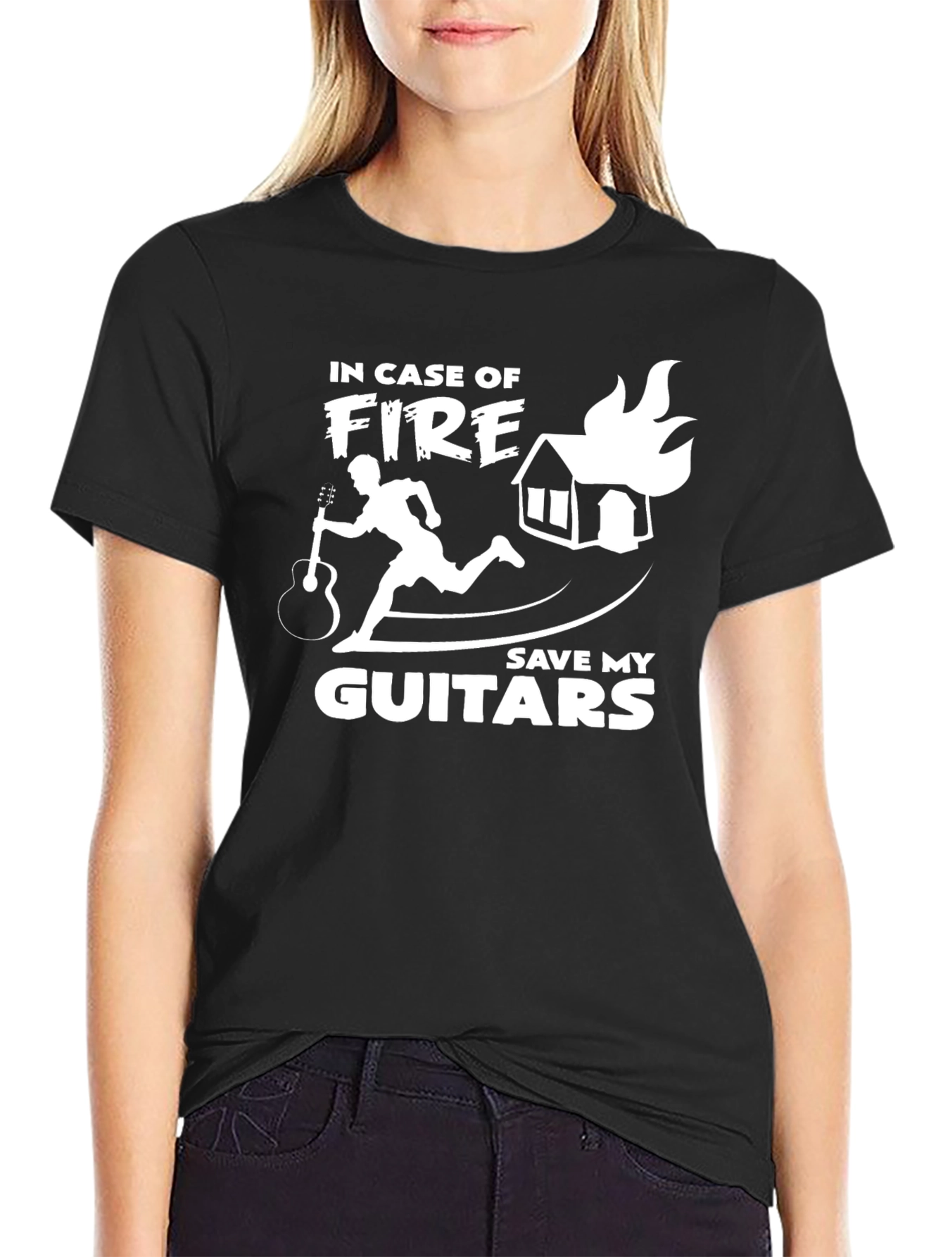 In Case of Fire Save My Guitars T-Shirt