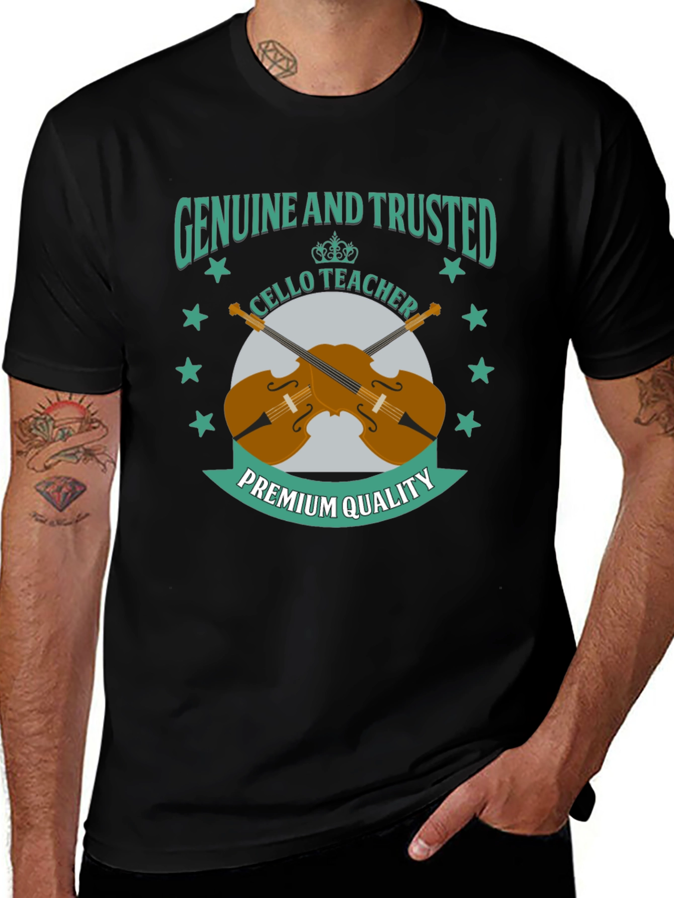 Genuine & Trusted Cello Teacher Premium Quality T-Shirt