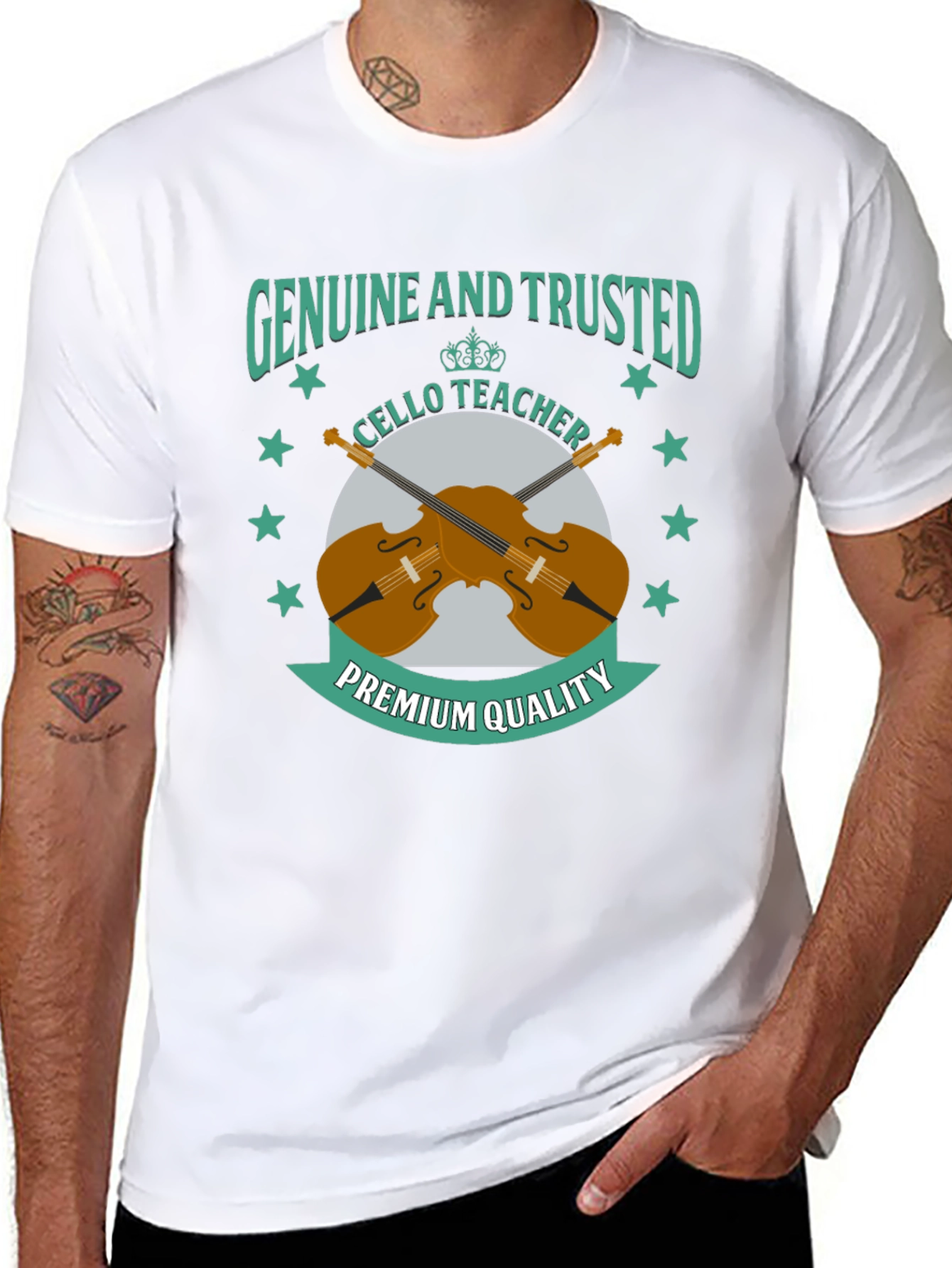 Genuine & Trusted Cello Teacher Premium Quality T-Shirt