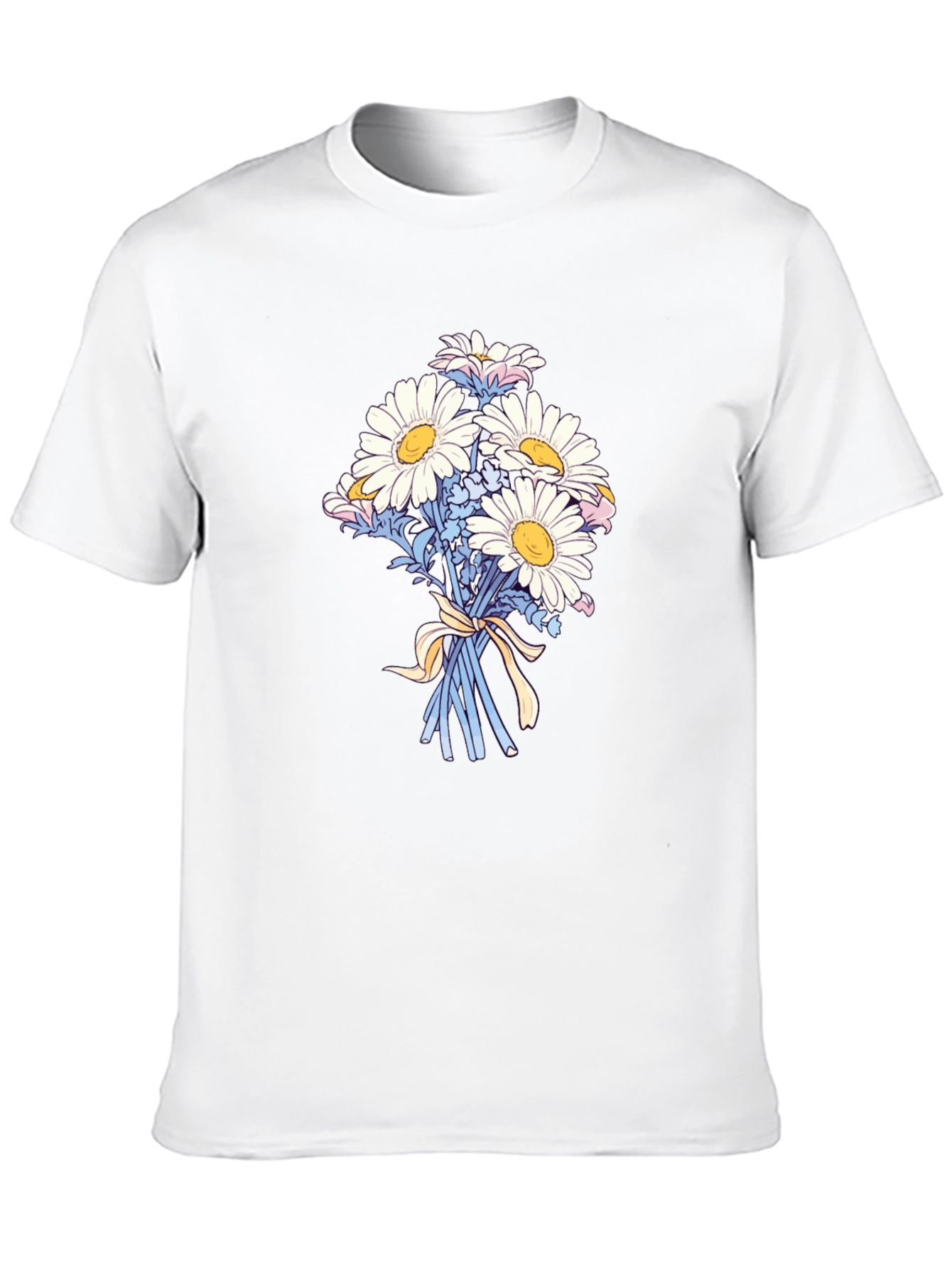 Floral Daisy Bouquet Graphic T-Shirt