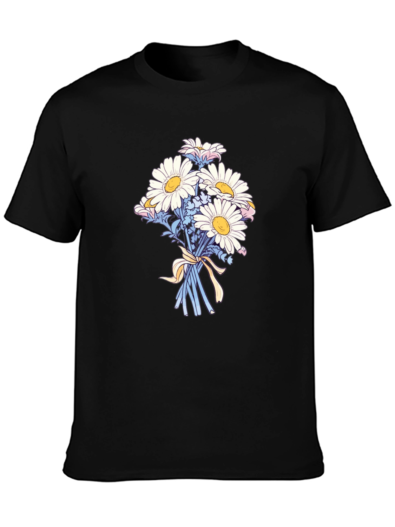 Floral Daisy Bouquet Graphic T-Shirt
