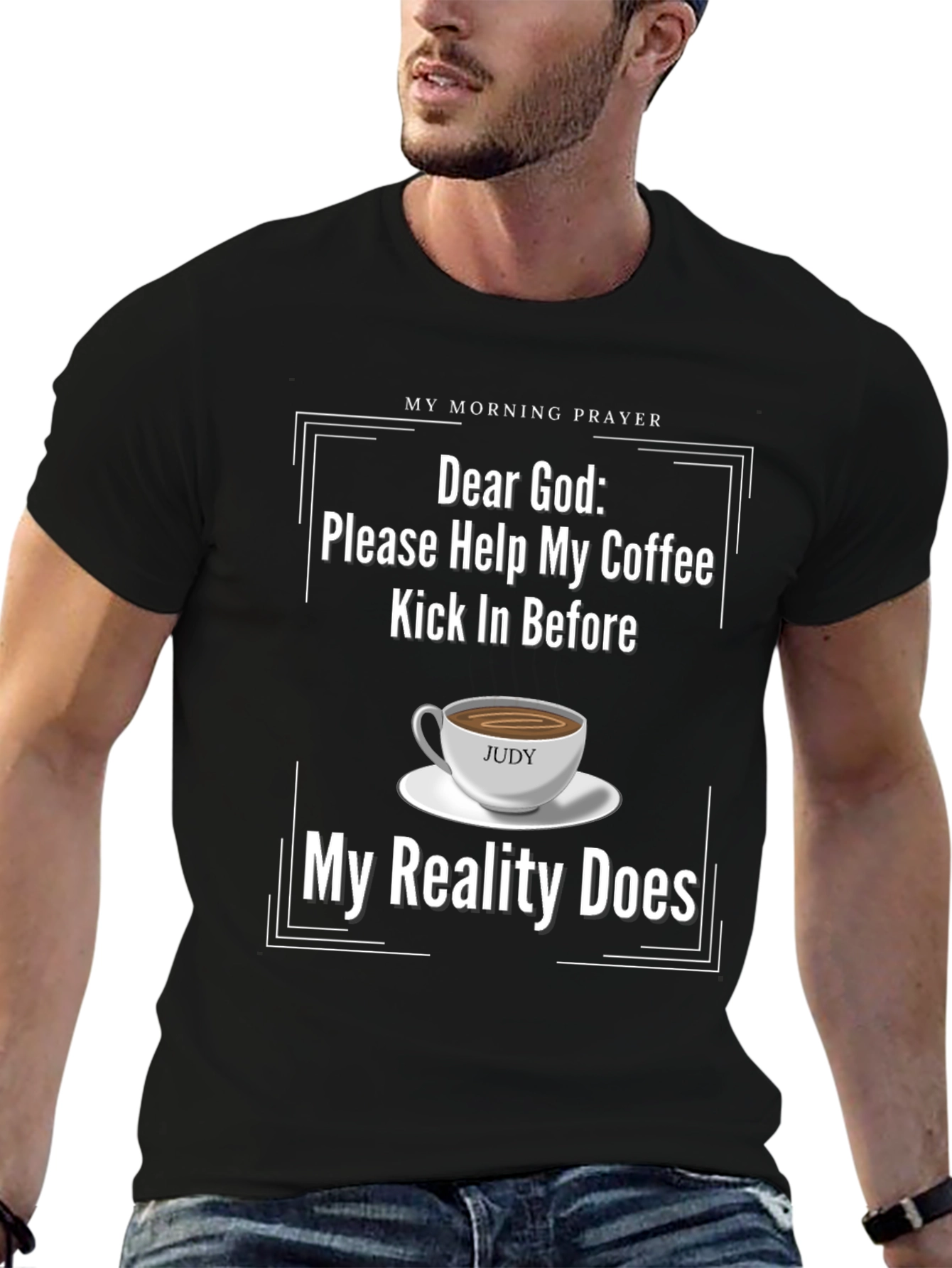Funny Dear God Coffee T-Shirt