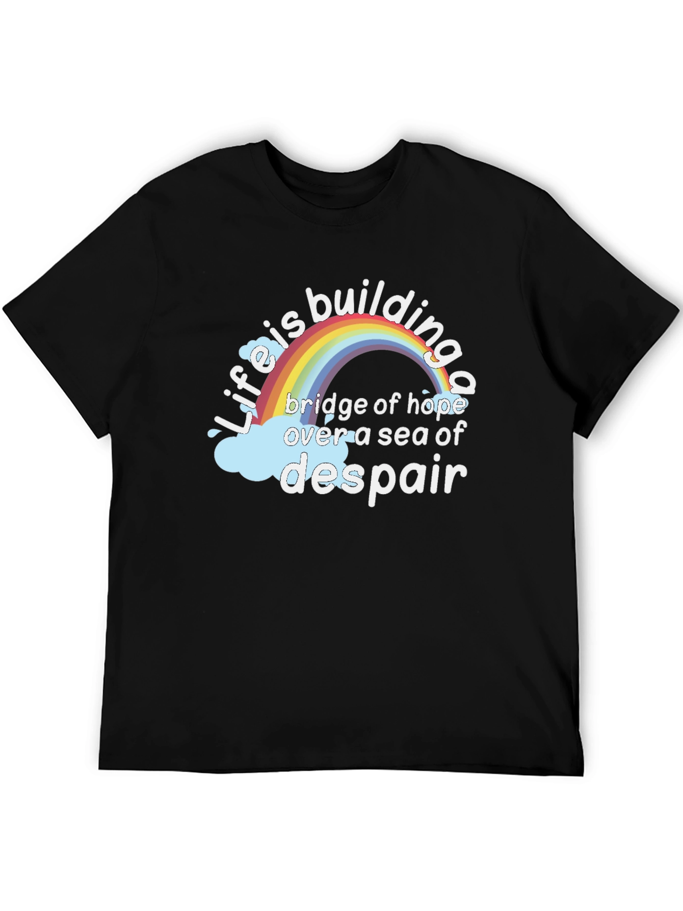 Rainbow Bridge of Hope Graphic T-Shirt