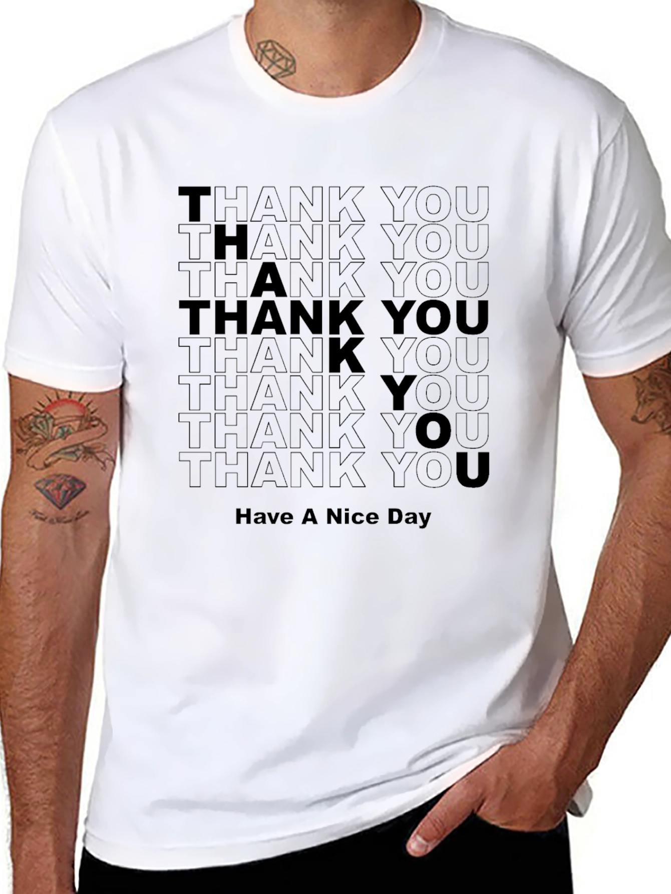 Thank You Have A Nice Day Graphic Tee
