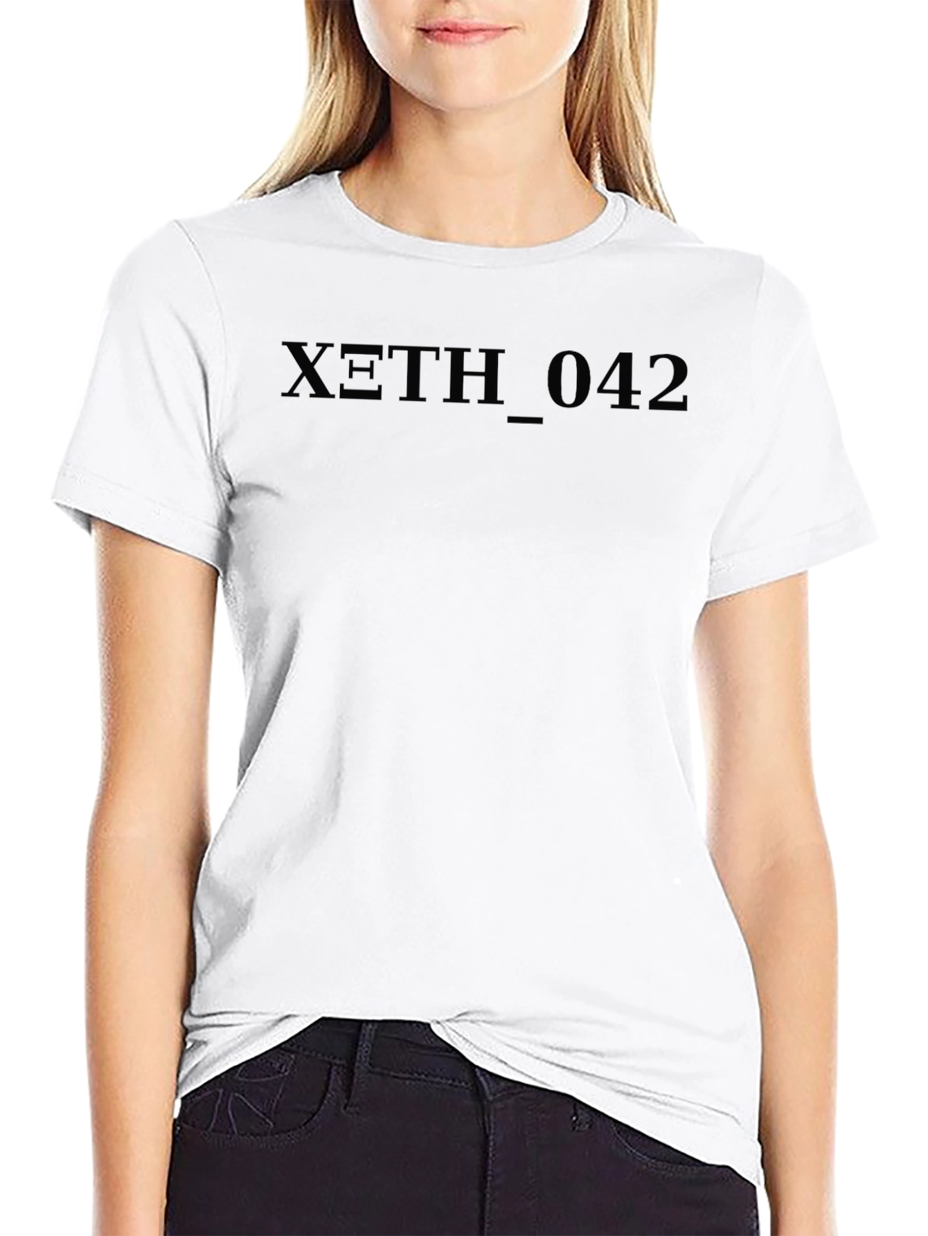 XETH_042 Black Graphic Tee - Stylish Comfort