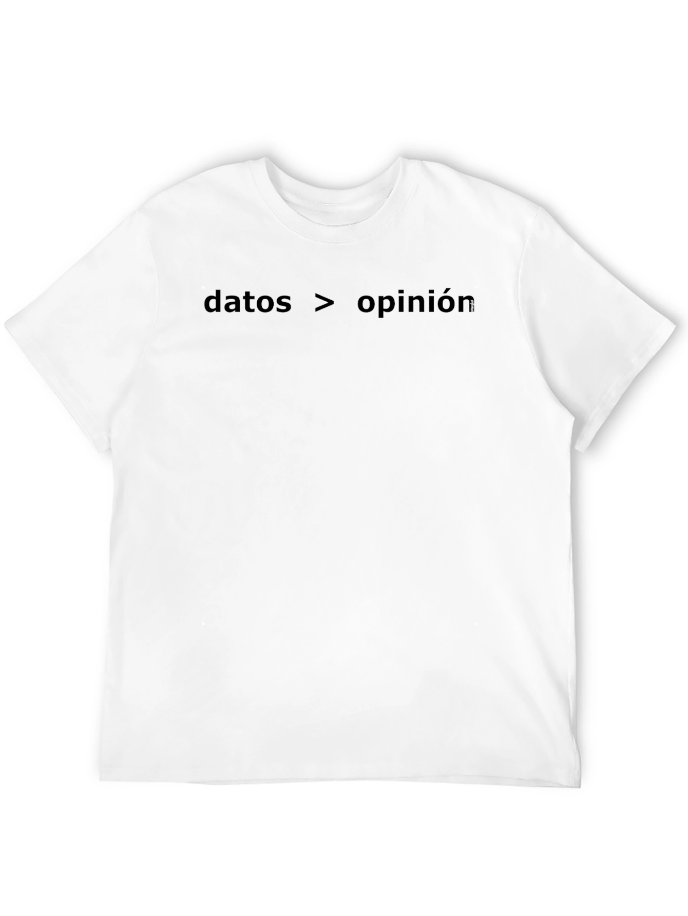 Data Over Opinion Black T-Shirt