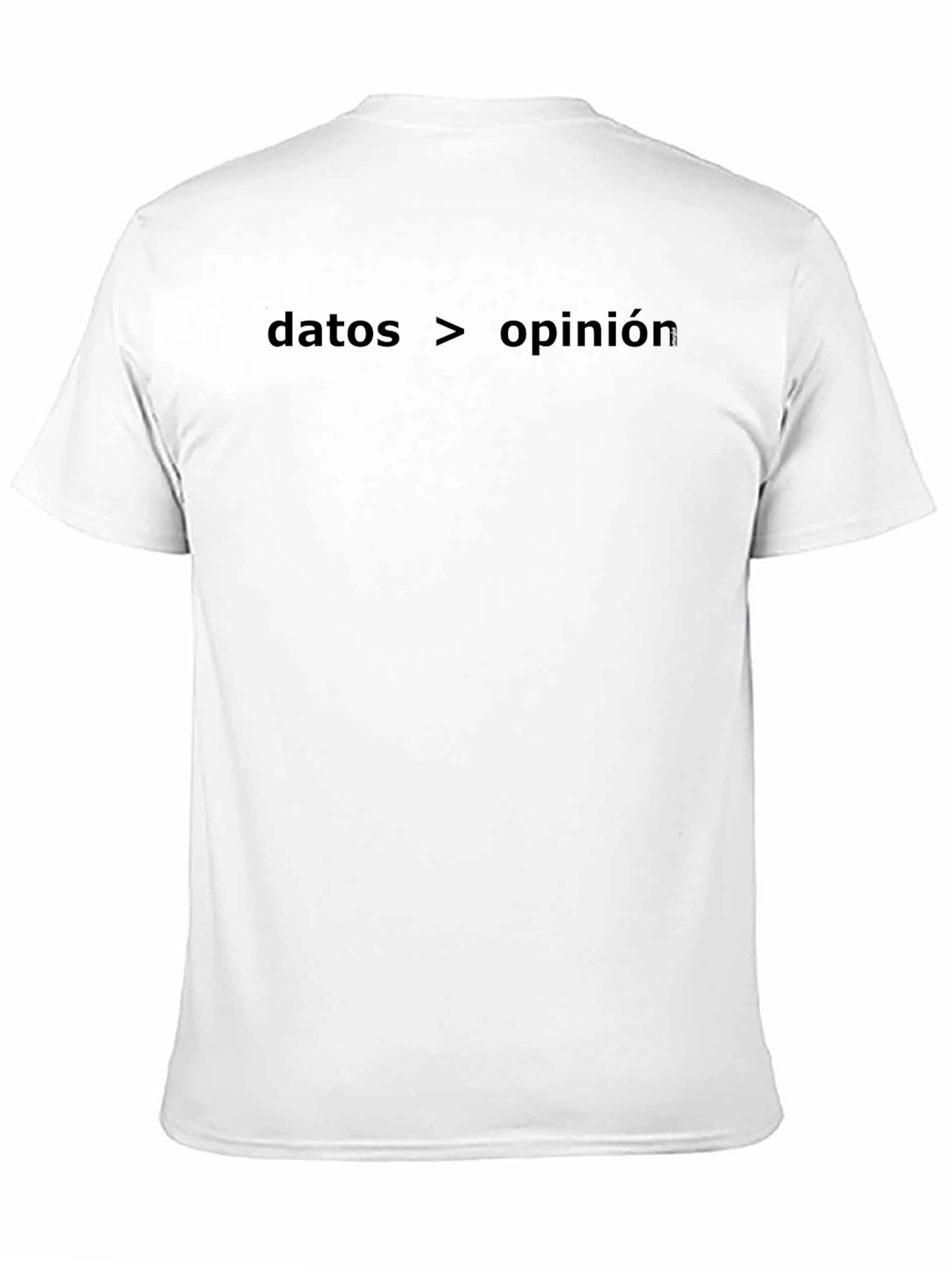 Data Over Opinion Black T-Shirt