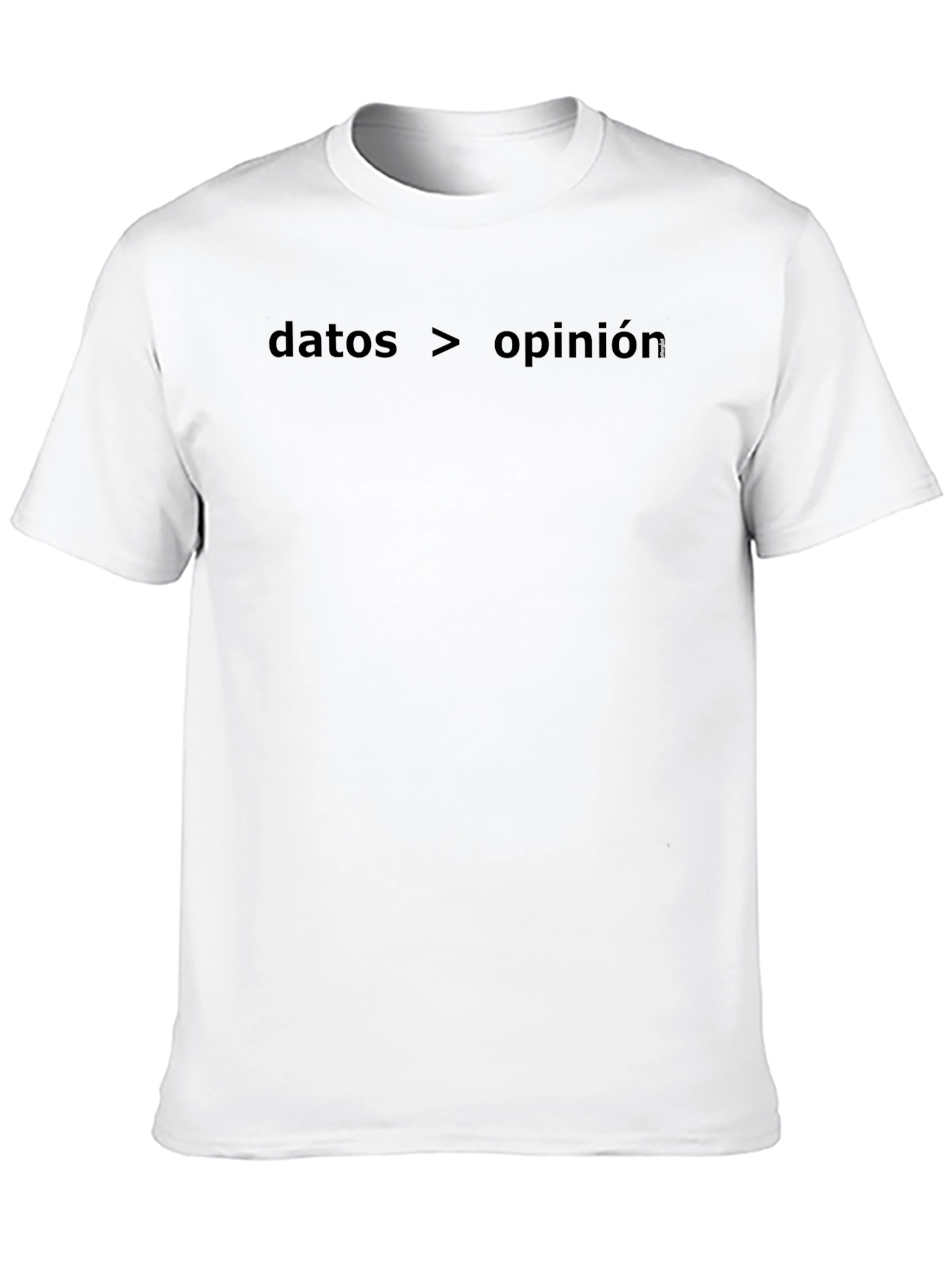 Data Over Opinion Black T-Shirt