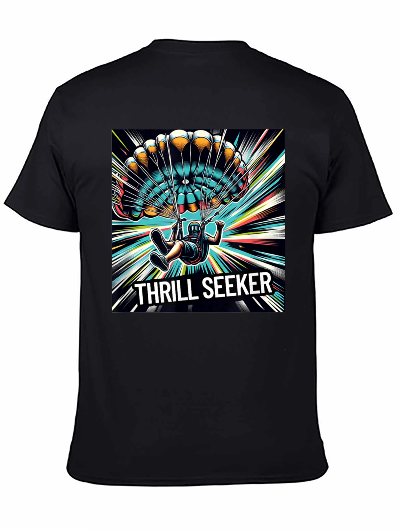 Thrill Seeker Graphic T-Shirt - Skydiving Adventure