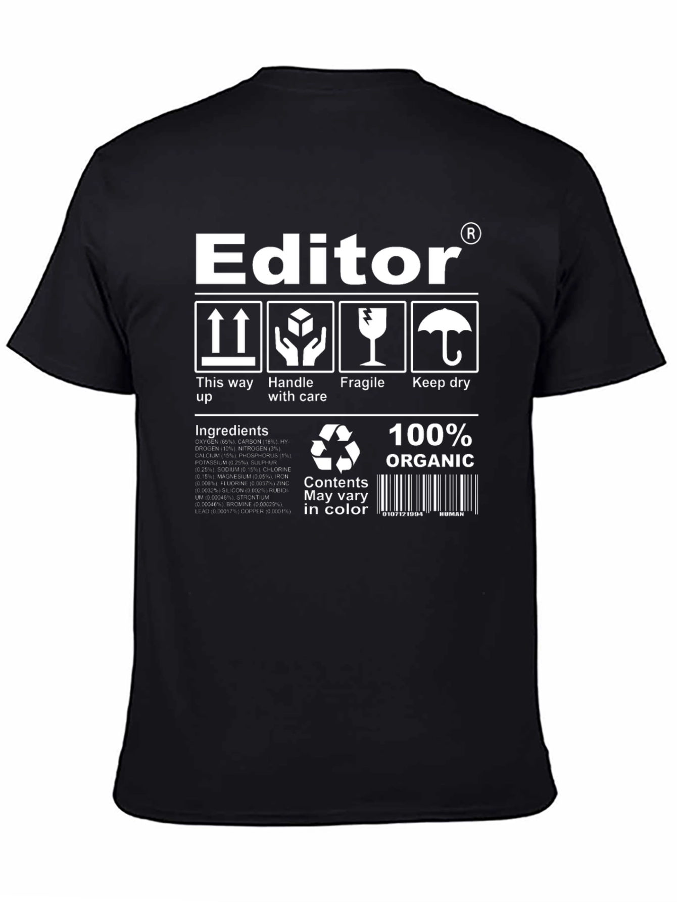 Editor Graphic T-Shirt | Handle with Care