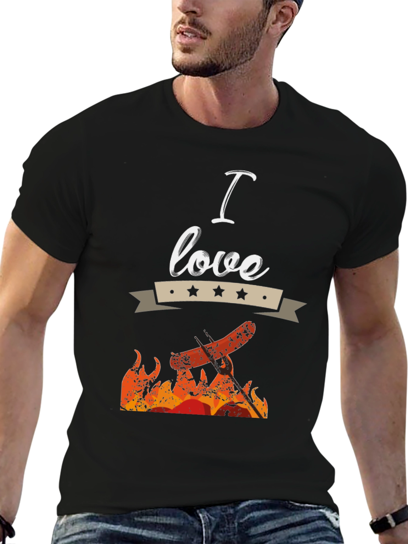I Love BBQ T-Shirt - Novelty Grill Master Tee