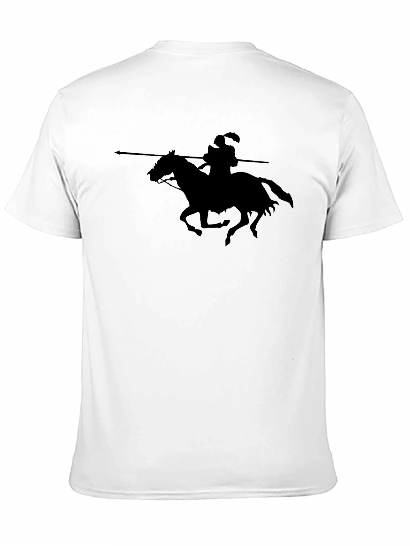 Black Knight Rider T-Shirt - Medieval Warrior Tee