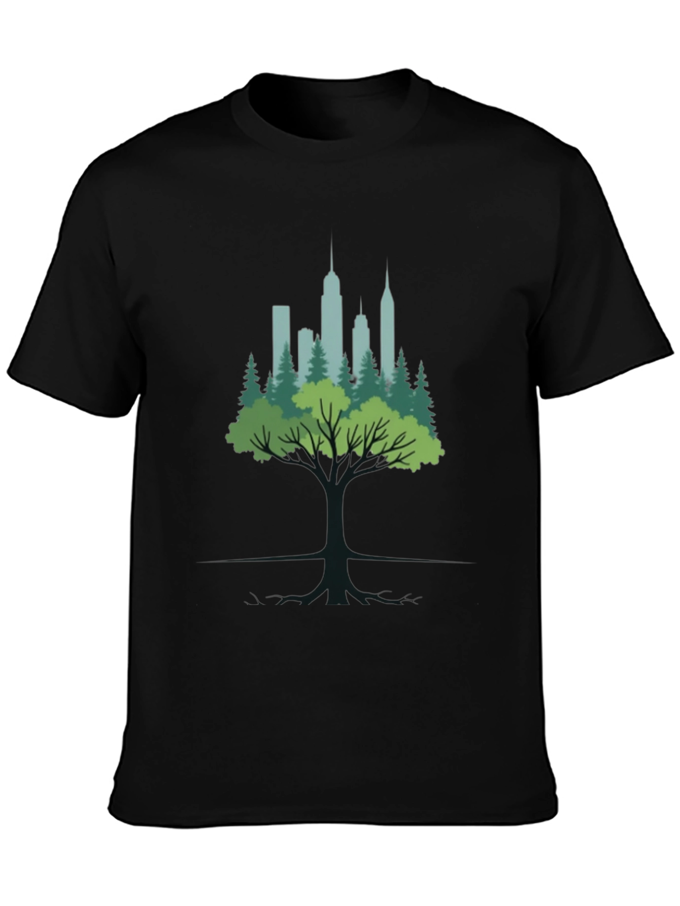 Urban Roots Graphic Tee - Nature Meets City