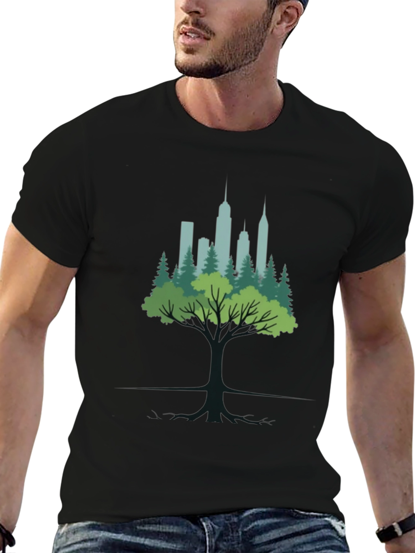 Urban Roots Graphic Tee - Nature Meets City