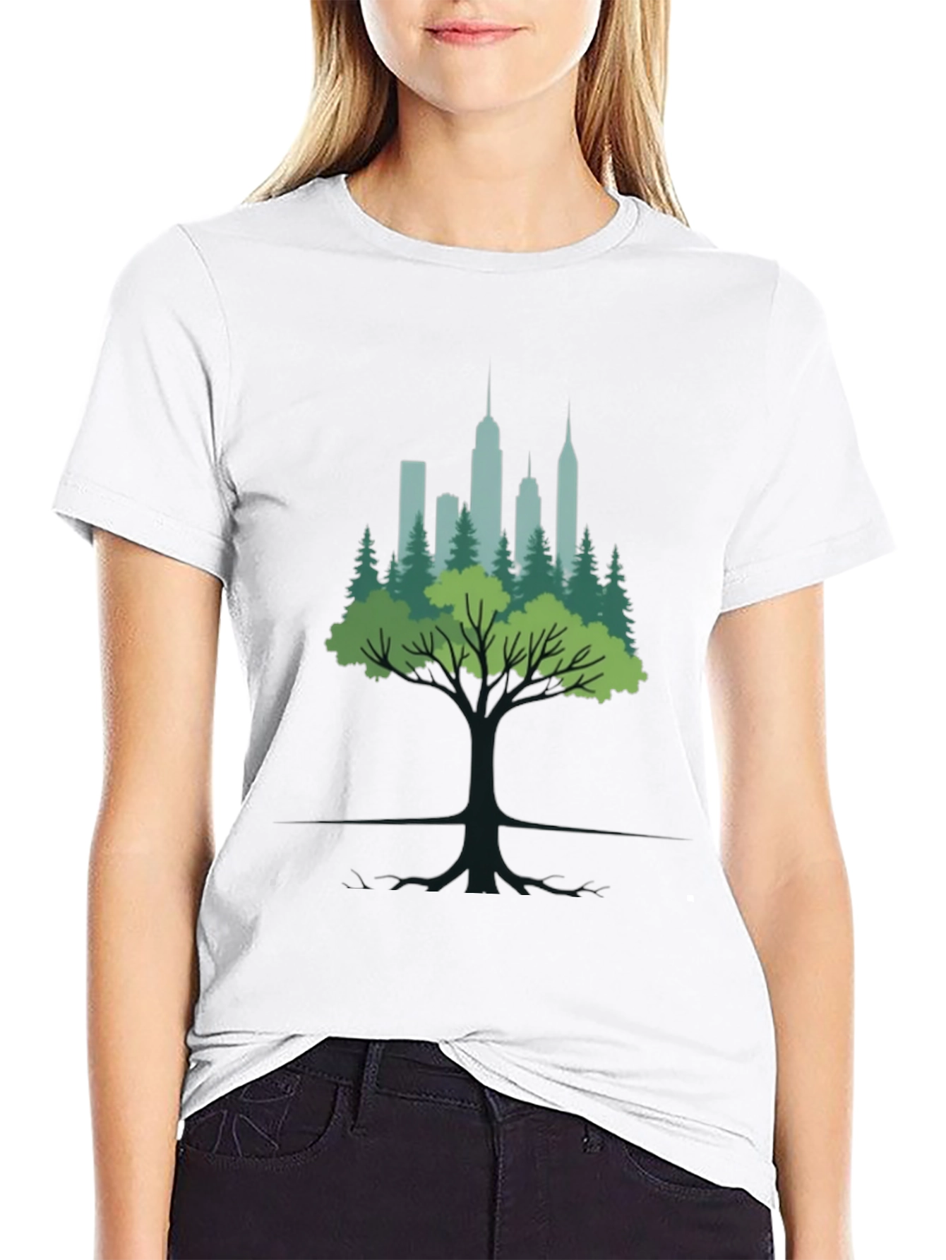 Urban Roots Graphic Tee - Nature Meets City