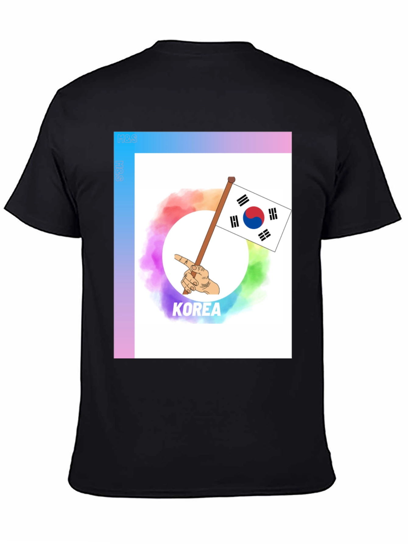 Korea Flag Graphic Tee - Unisex Crew Neck