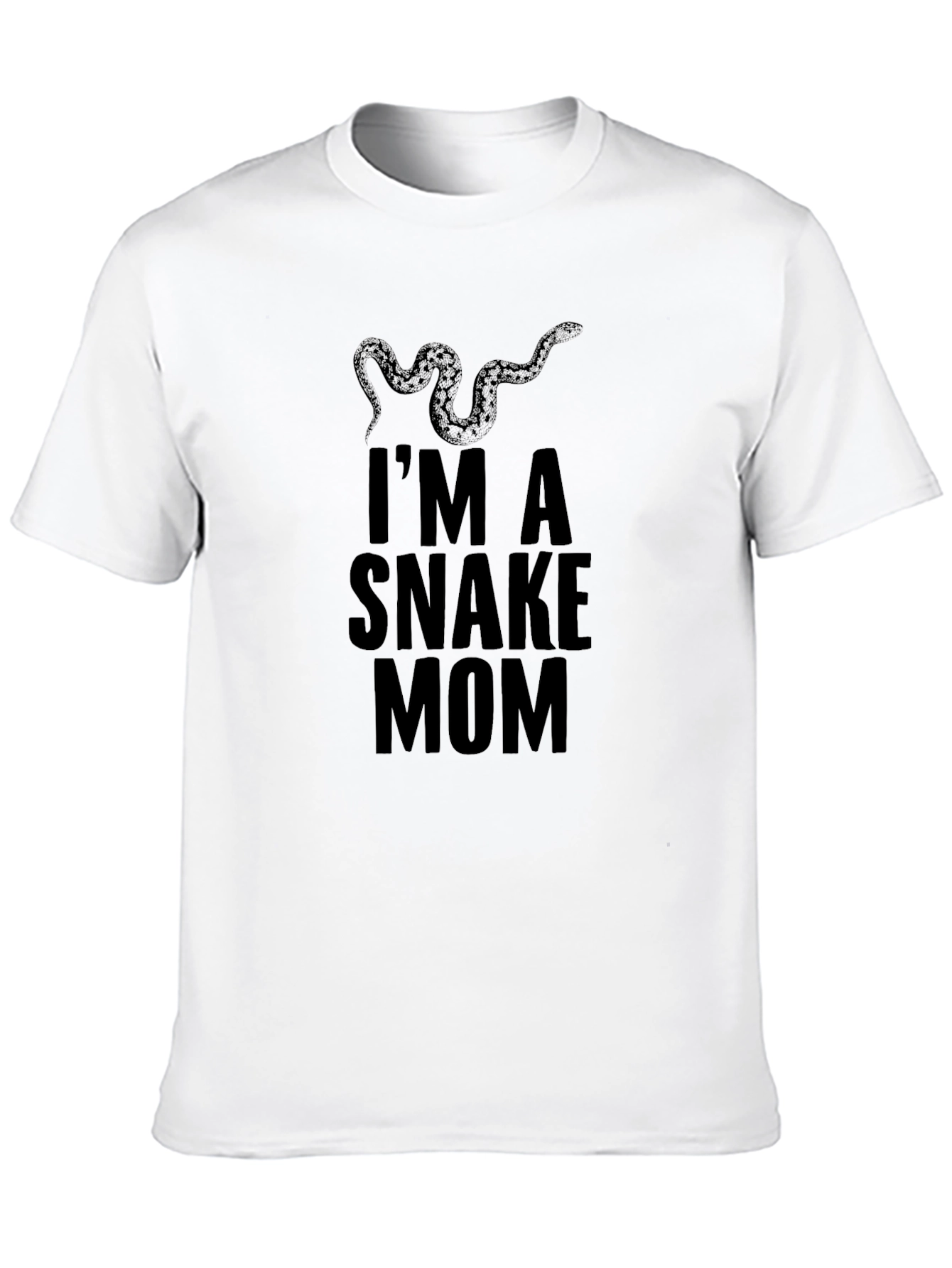 Im A Snake Mom Black T-Shirt