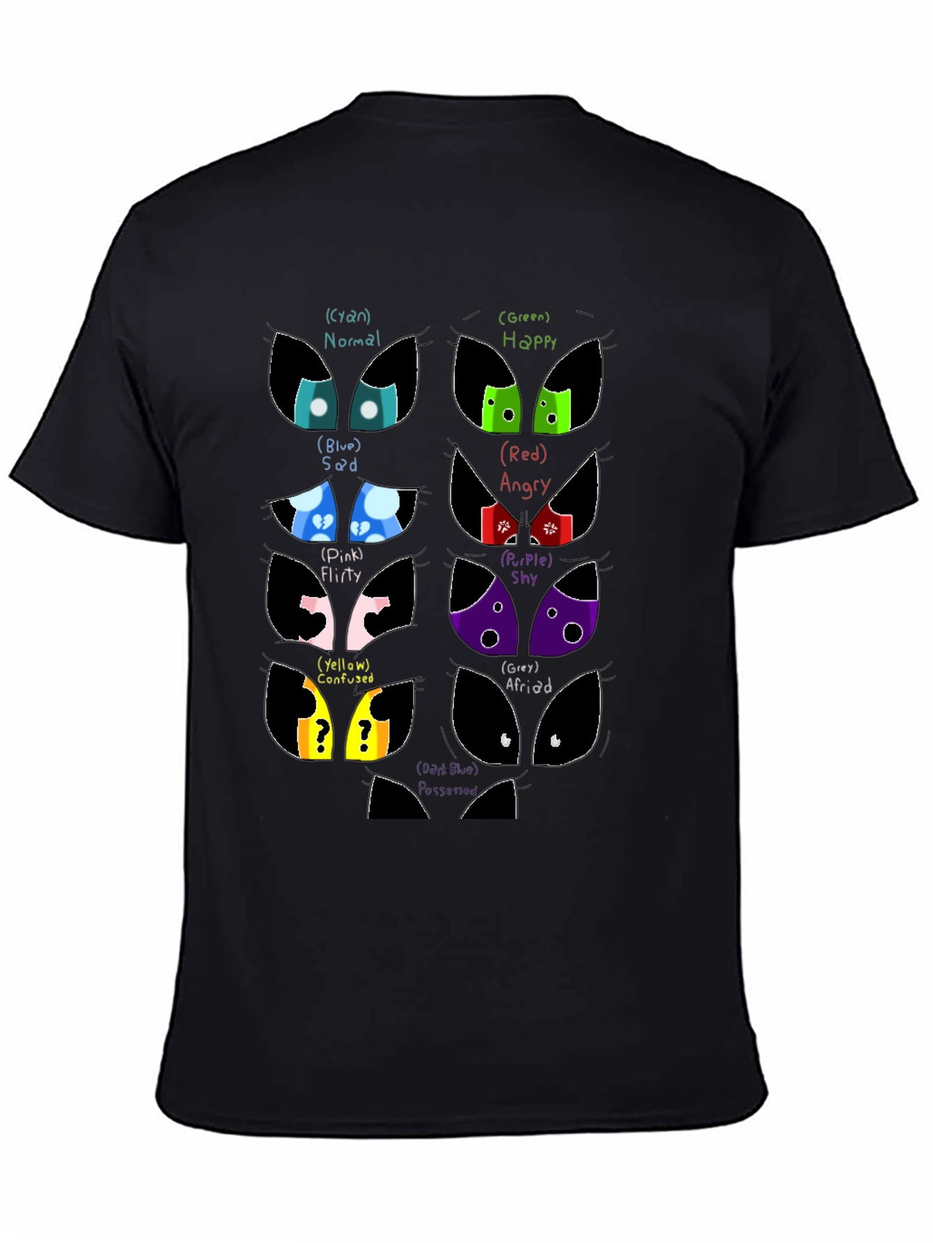 Emotion Eyes Black T-Shirt
