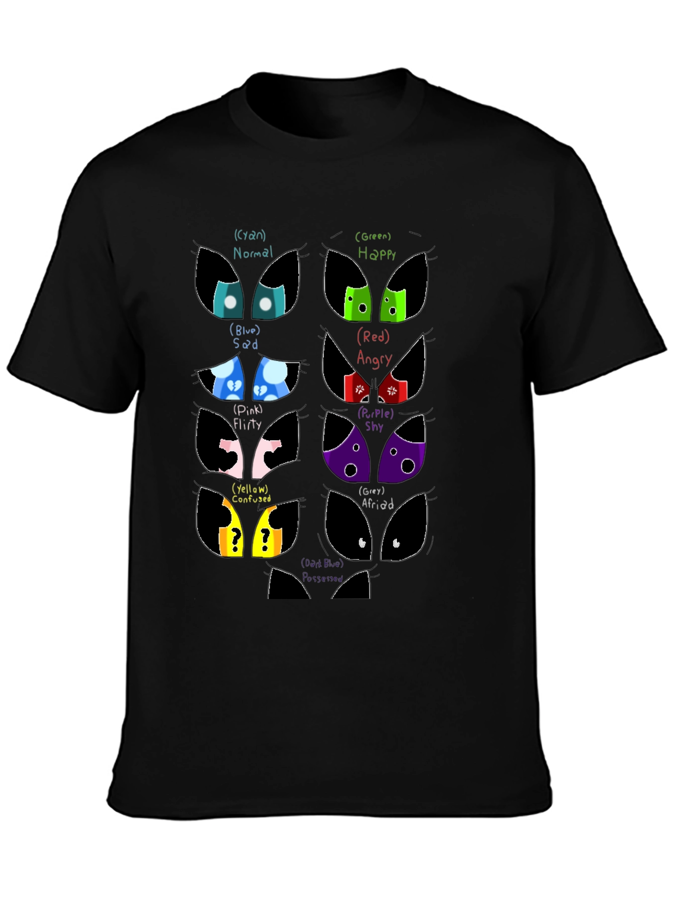Emotion Eyes Black T-Shirt