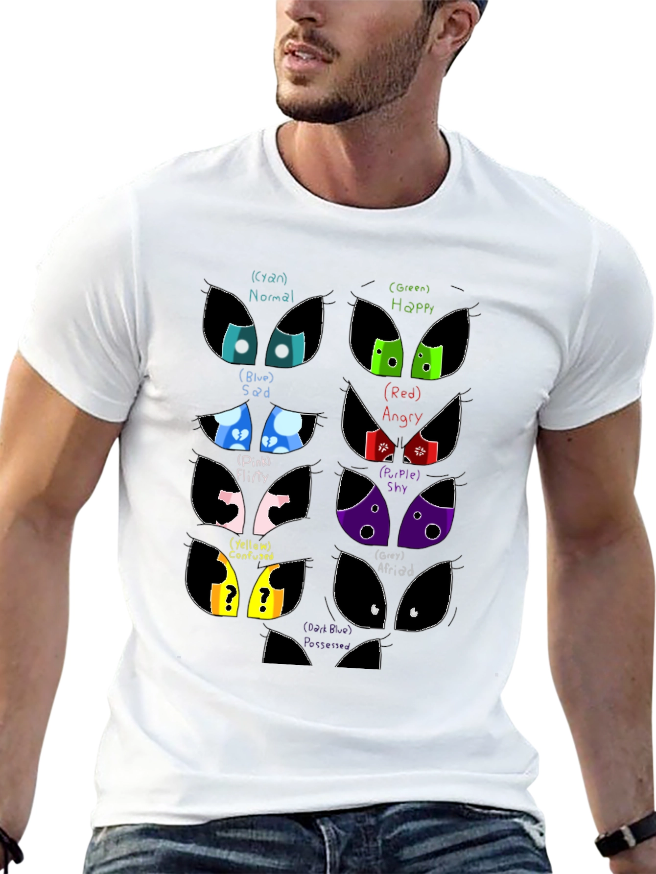Emotion Eyes Black T-Shirt
