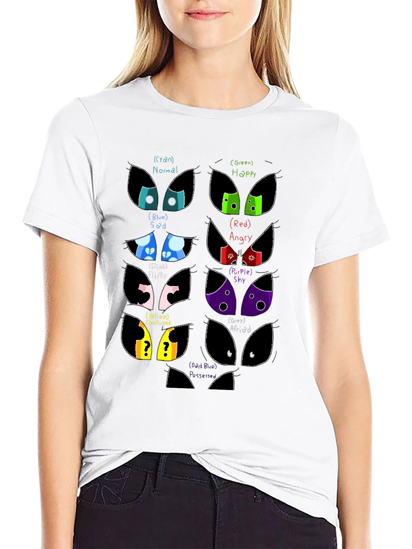 Emotion Eyes Black T-Shirt