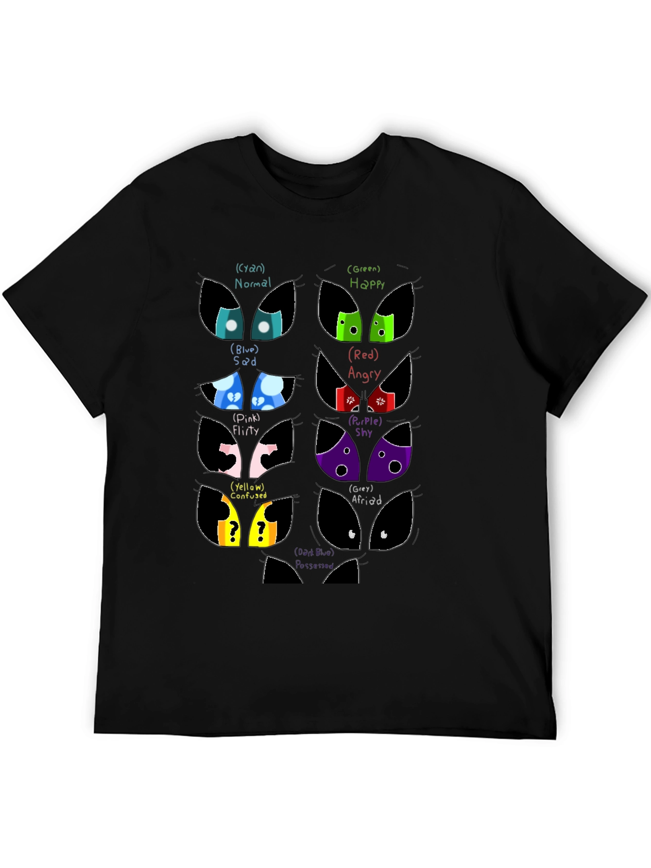 Emotion Eyes Black T-Shirt