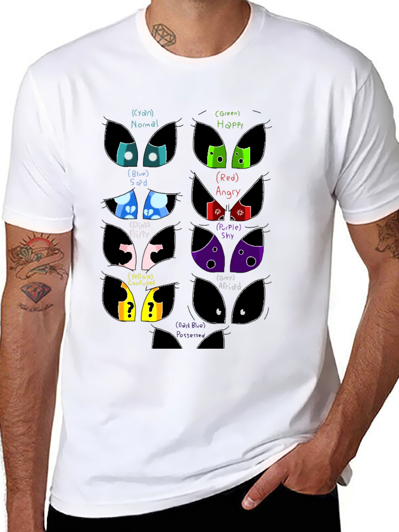 Emotion Eyes Black T-Shirt