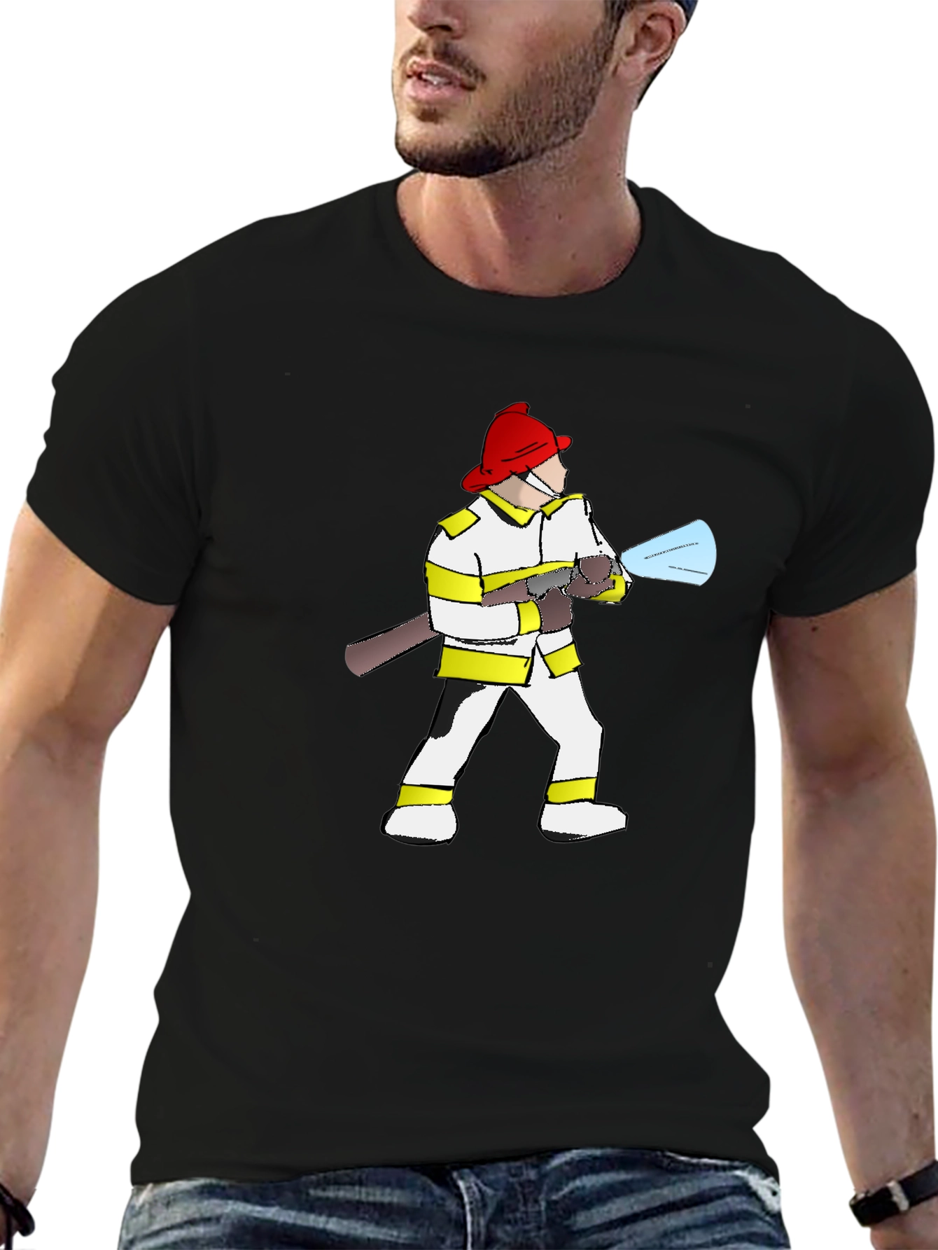 Firefighter T-Shirt - Novelty Graphic Tee