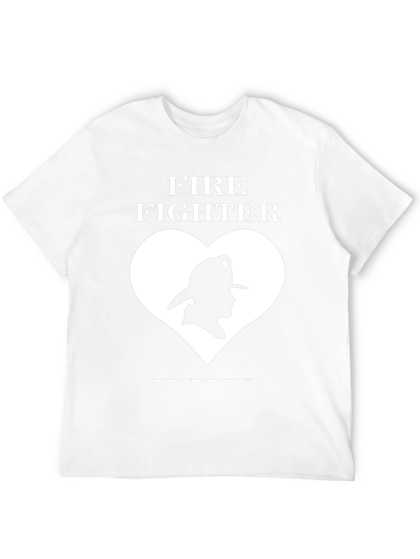 Firefighter Love T-Shirt - Black Graphic Tee