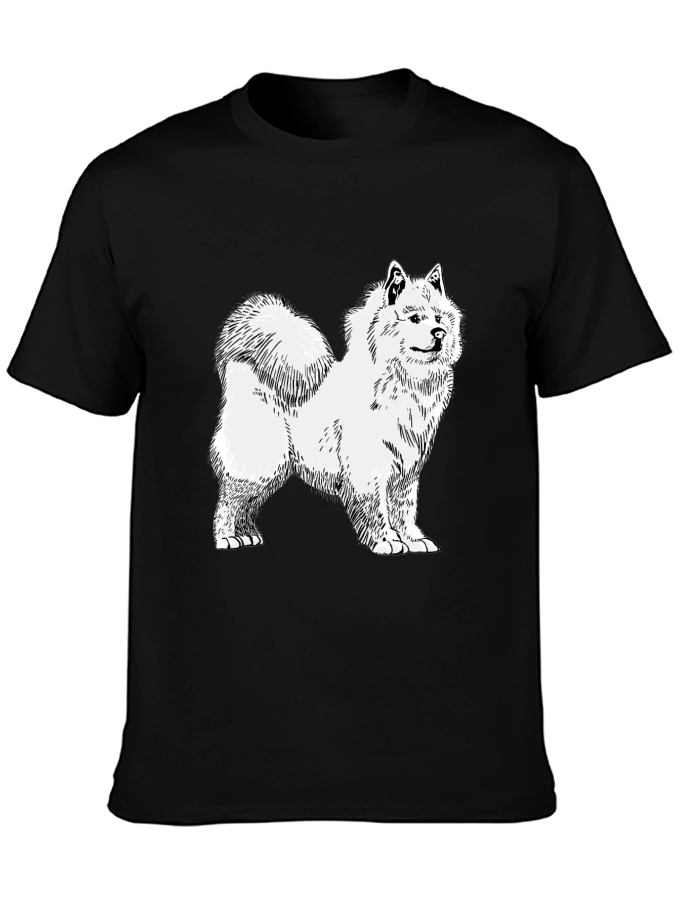 Dog Sketch Graphic Tee - Unisex Black T-Shirt