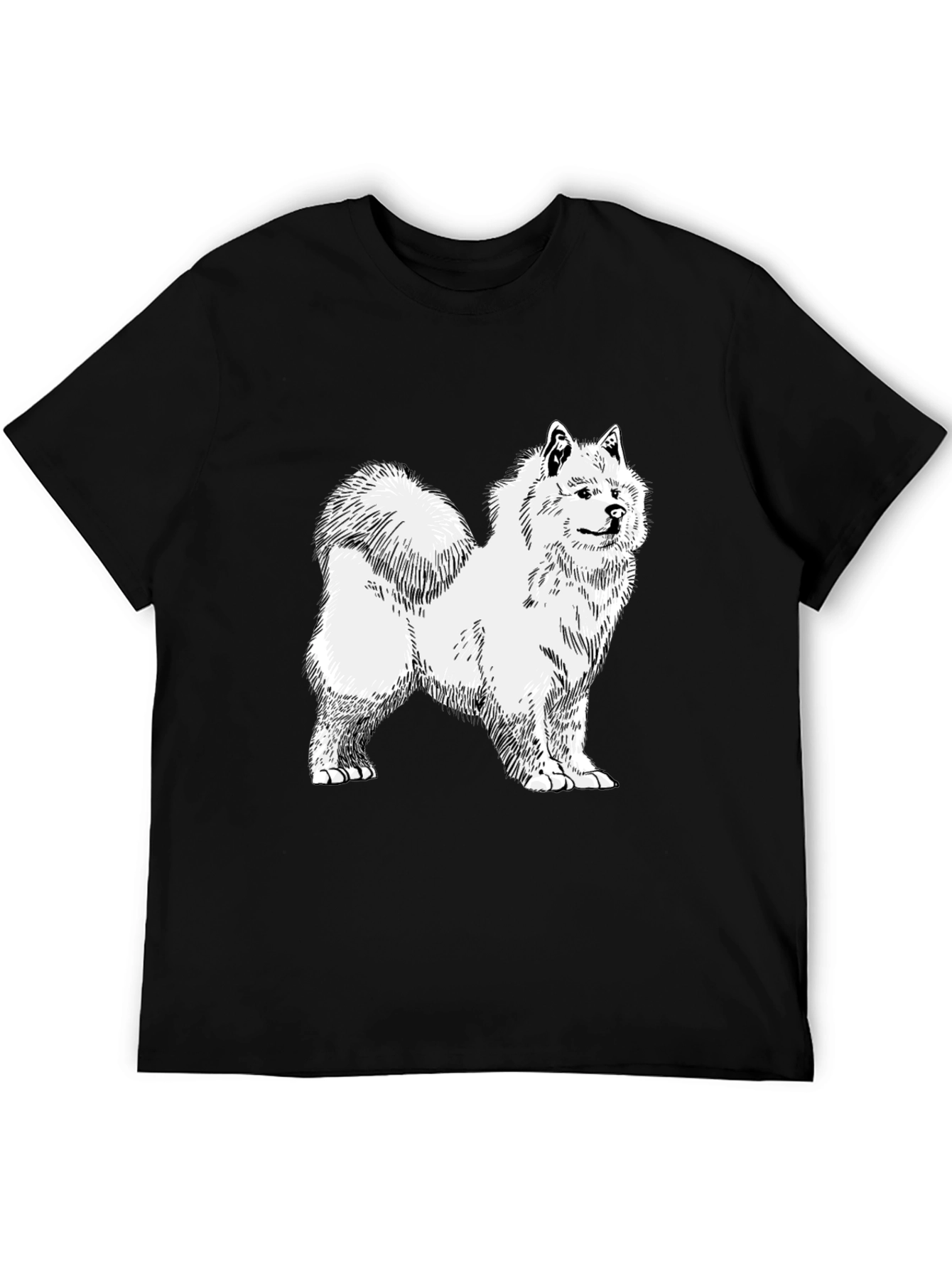 Dog Sketch Graphic Tee - Unisex Black T-Shirt