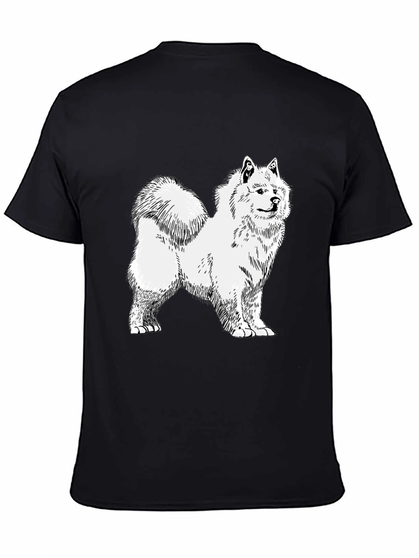 Dog Sketch Graphic Tee - Unisex Black T-Shirt