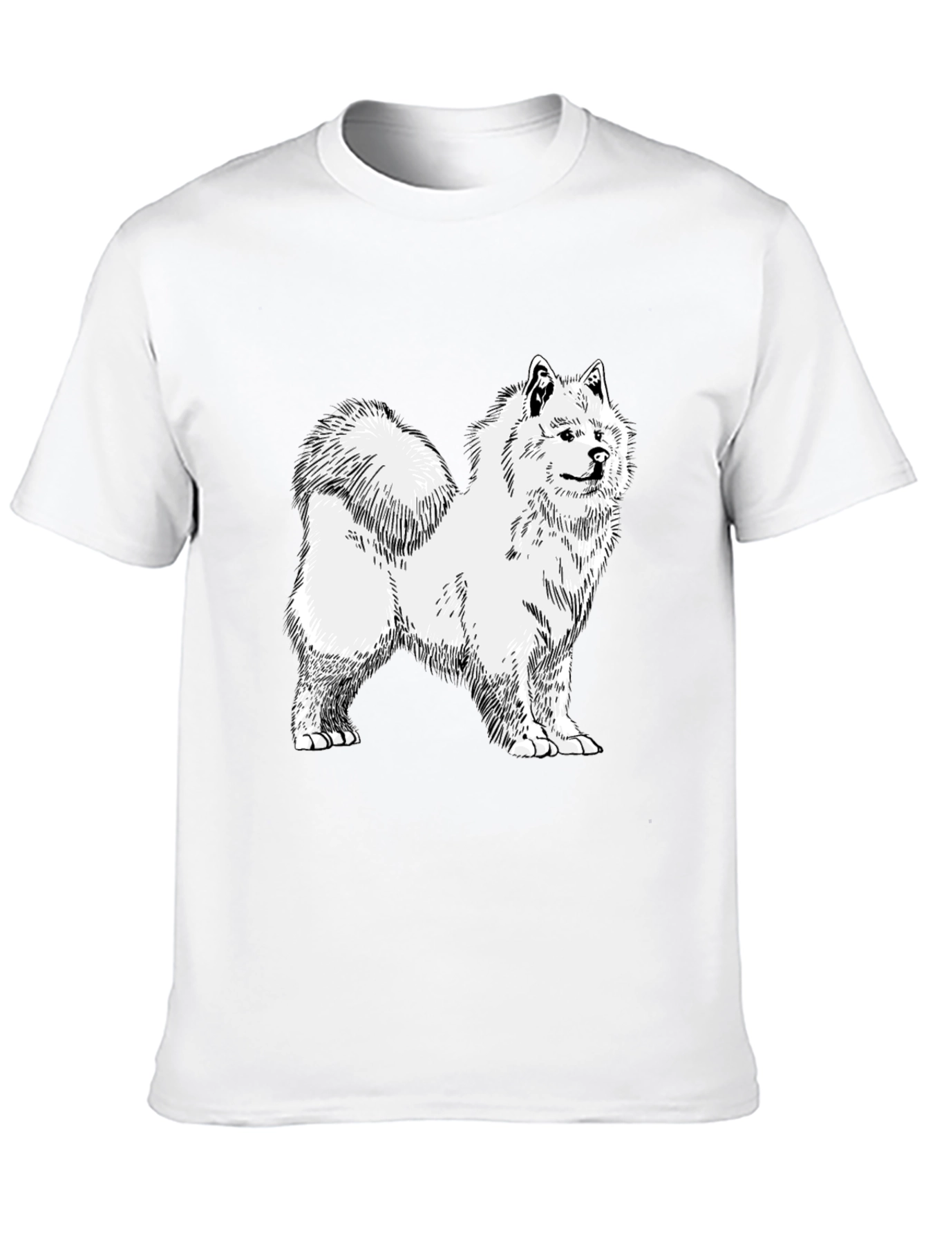 Dog Sketch Graphic Tee - Unisex Black T-Shirt