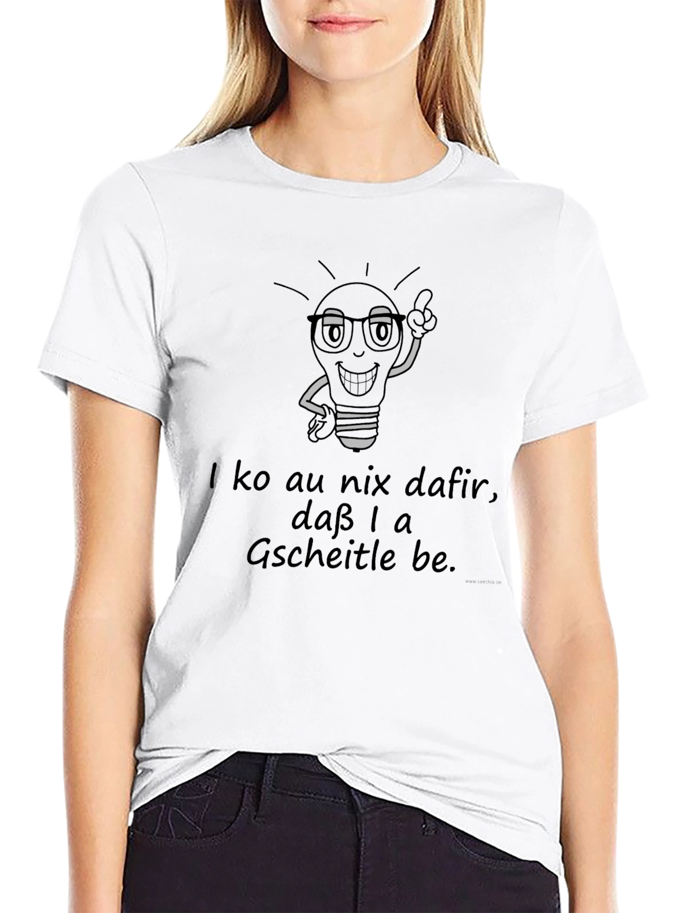 Funny Cartoon Light Bulb Black T-Shirt
