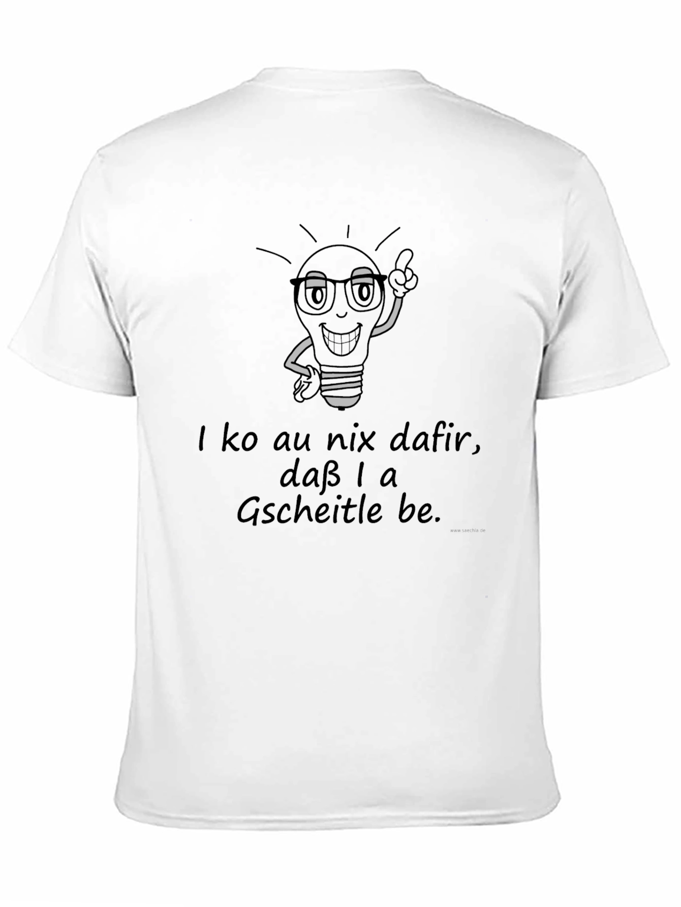 Funny Cartoon Light Bulb Black T-Shirt