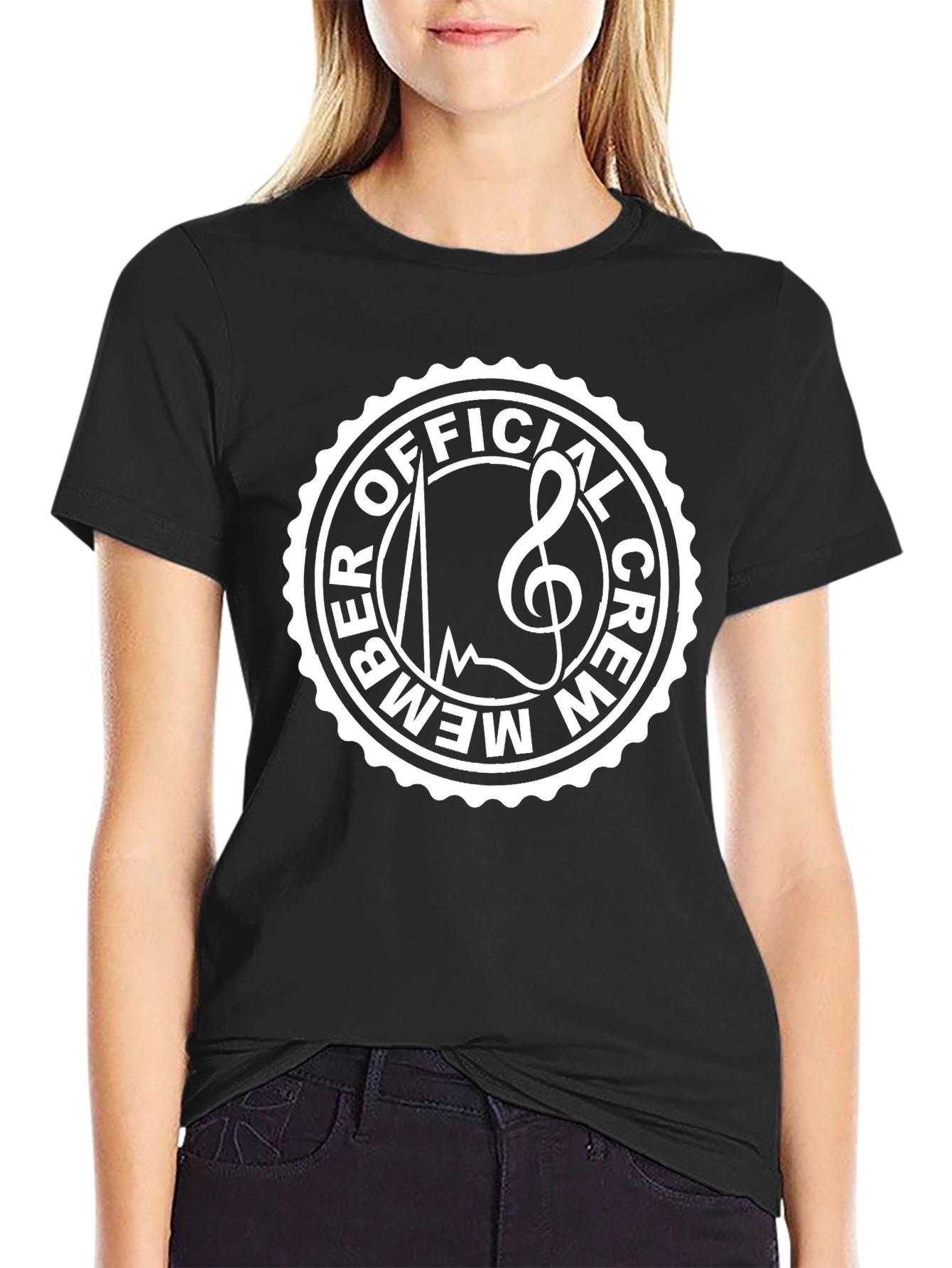 Official Crew Member Tee - Music Lovers Black T-Shirt