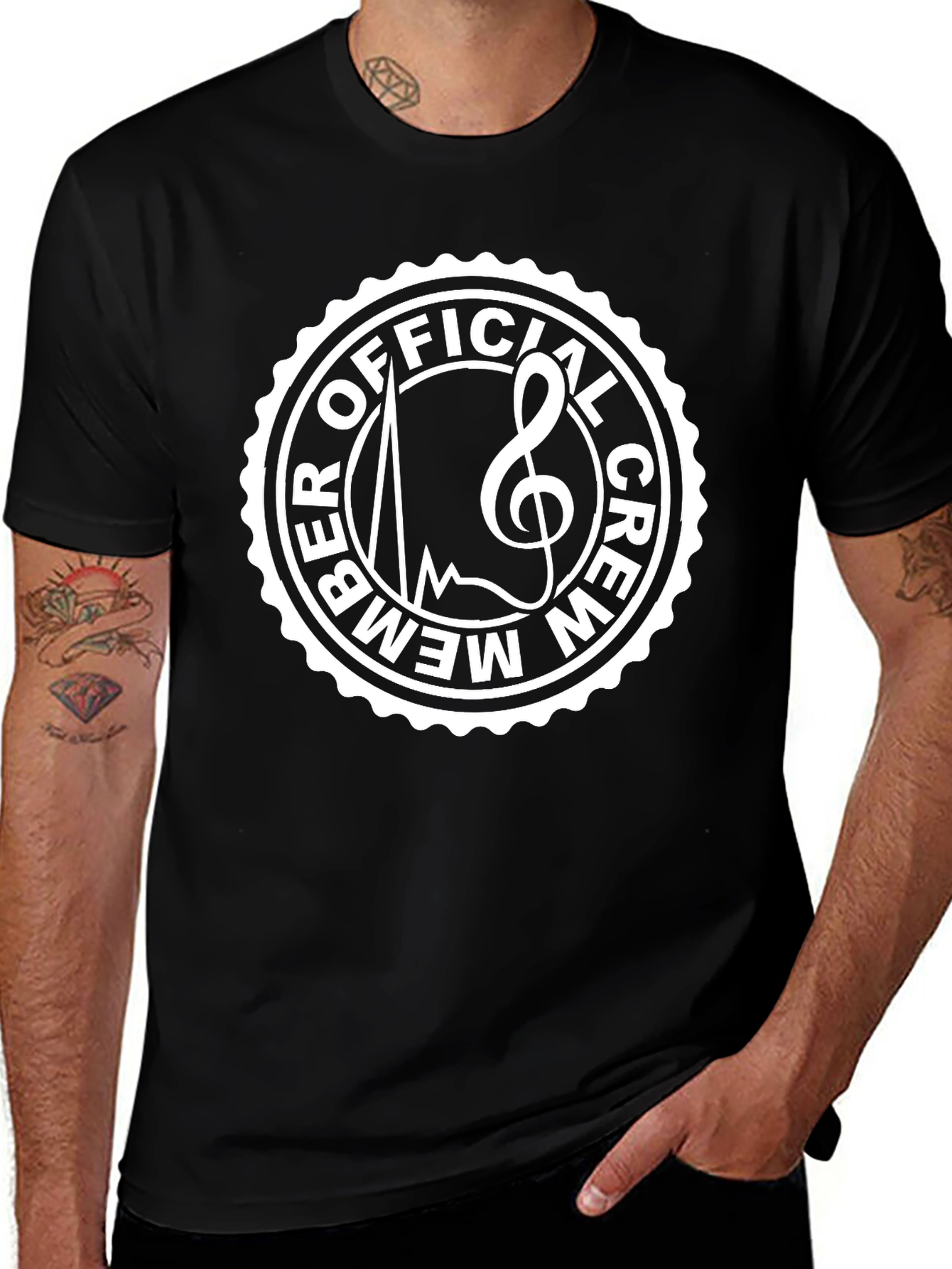 Official Crew Member Tee - Music Lovers Black T-Shirt