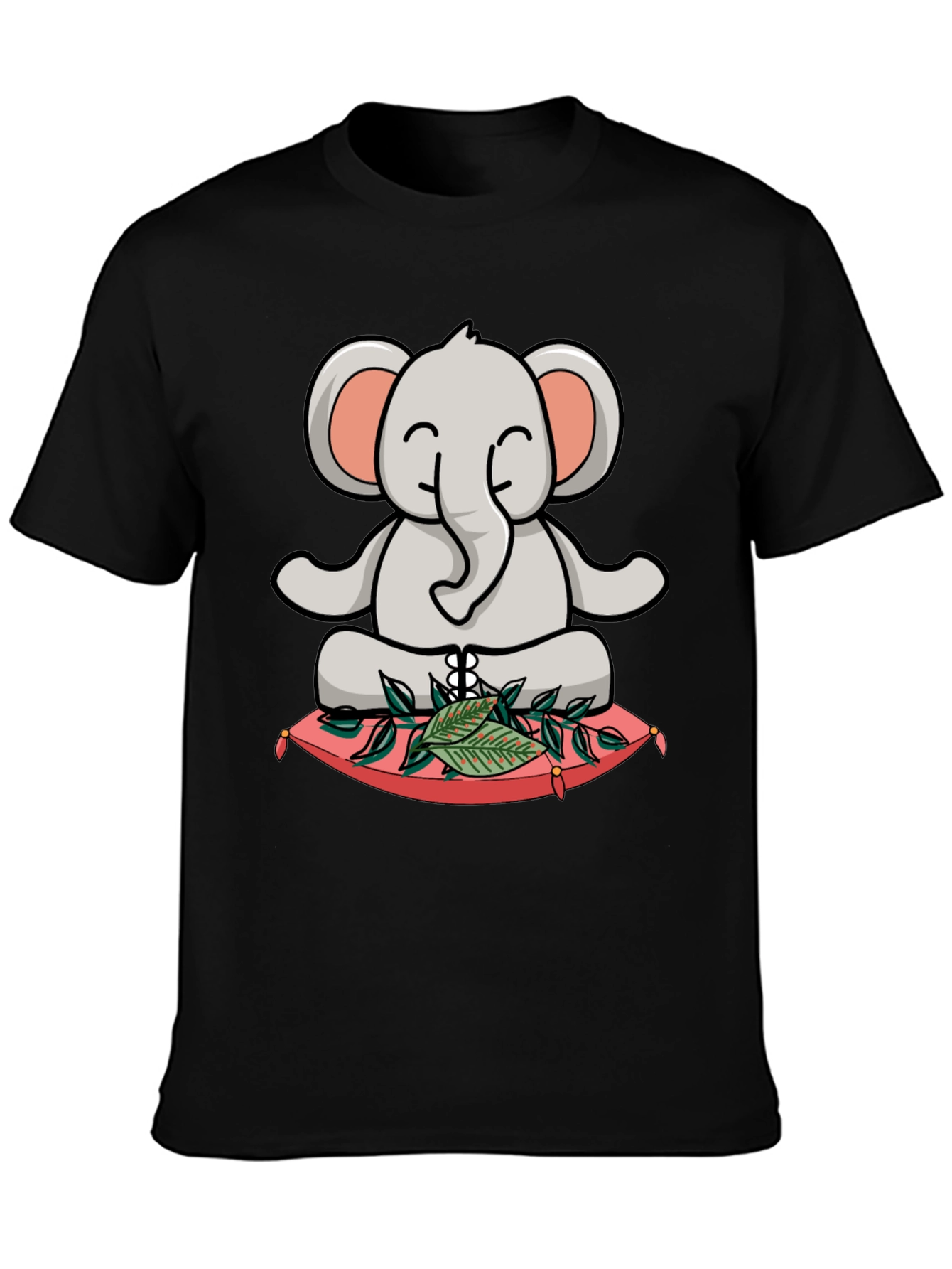 Meditating Elephant T-Shirt - Zen Animal Design