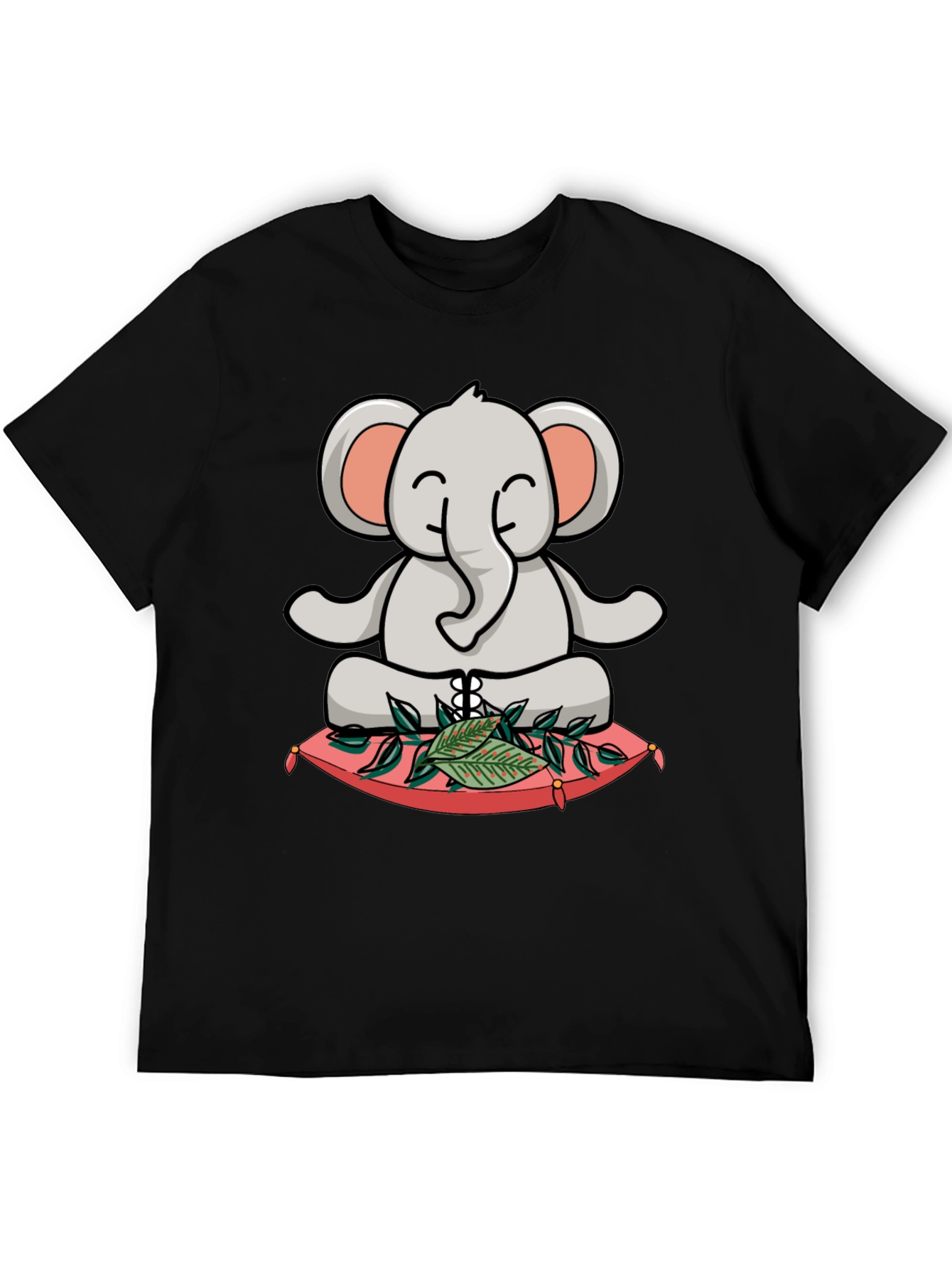 Meditating Elephant T-Shirt - Zen Animal Design