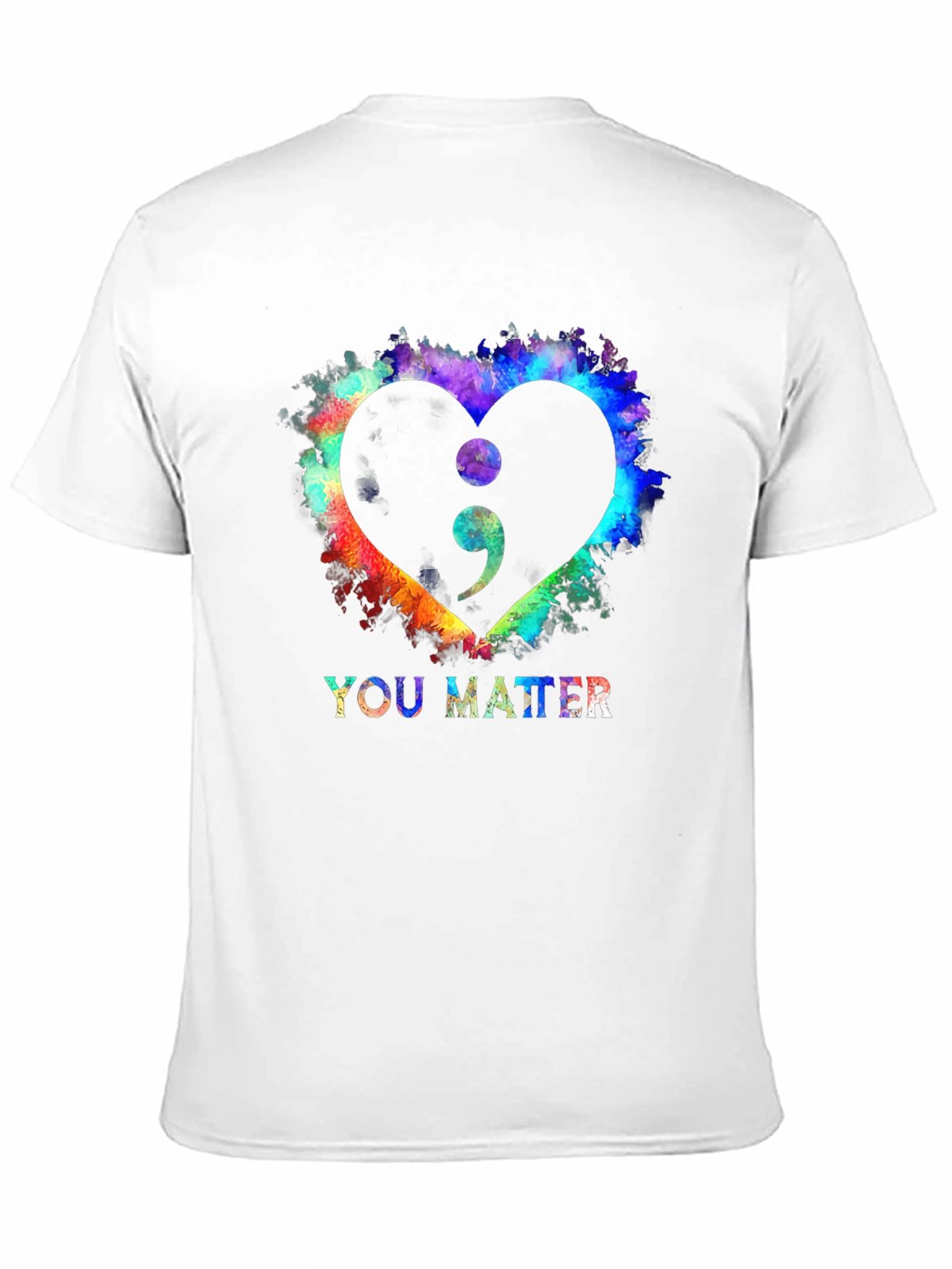 You Matter Semicolon Heart Graphic Tee