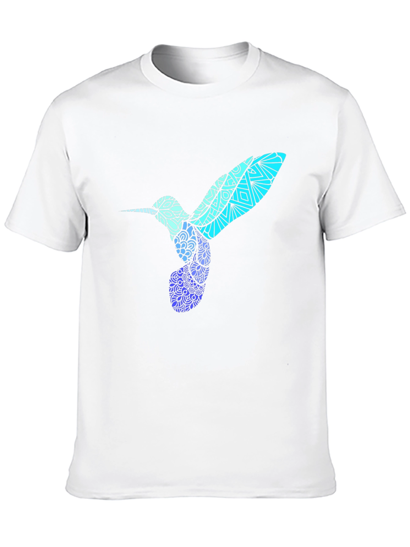 Hummingbird Graphic Tee - Stylish Mens Black T-Shirt