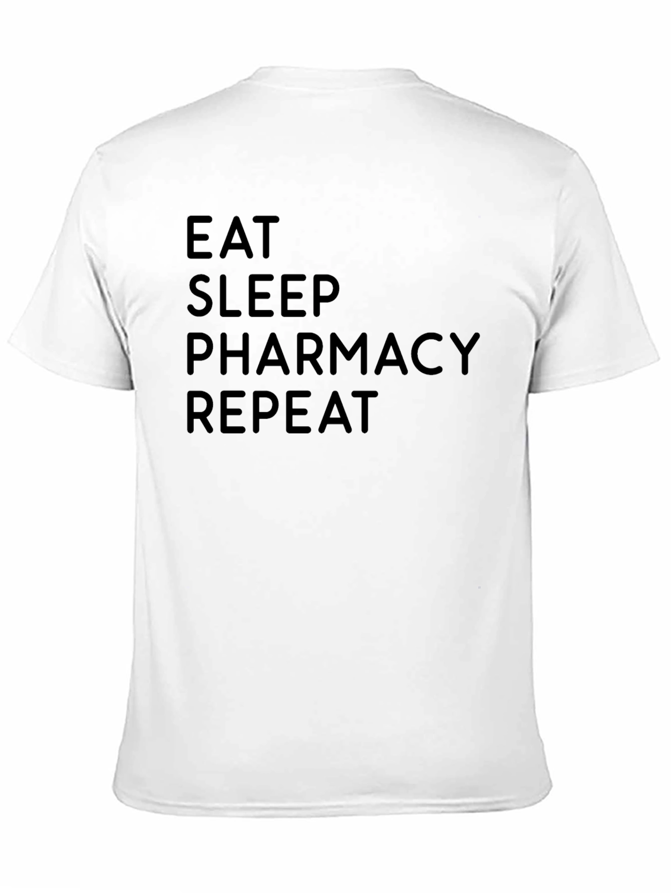 Eat Sleep Pharmacy Repeat Black T-Shirt