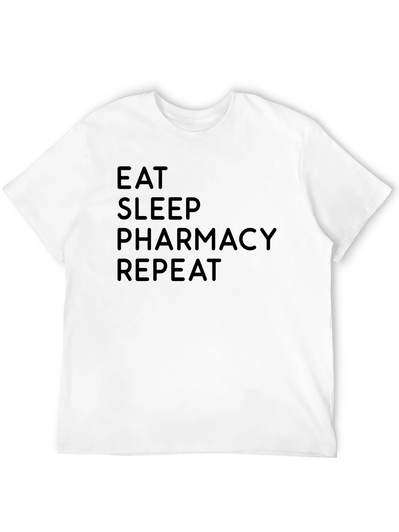 Eat Sleep Pharmacy Repeat Black T-Shirt