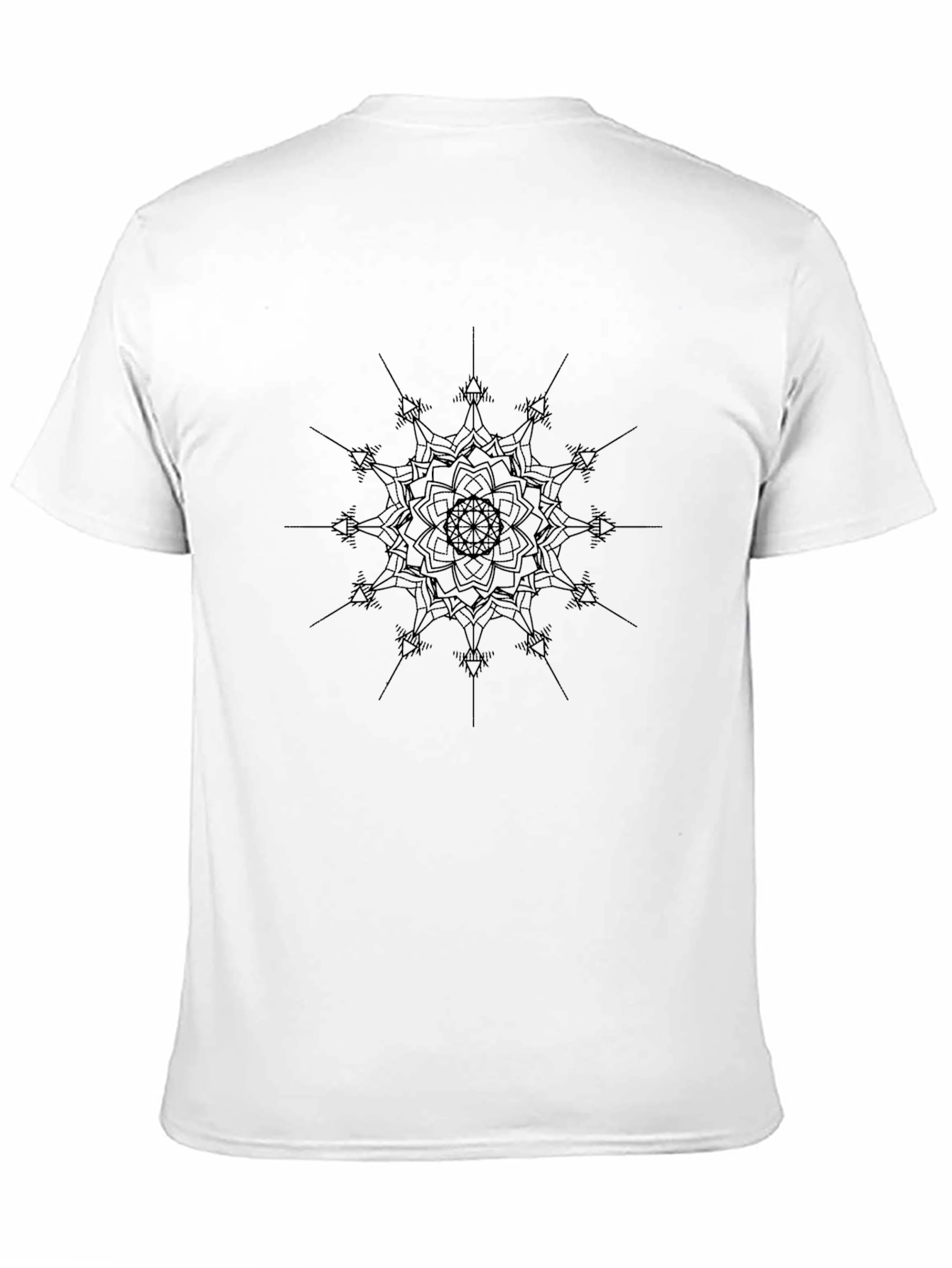 Black Mandala Graphic Tee - Modern Casual Style